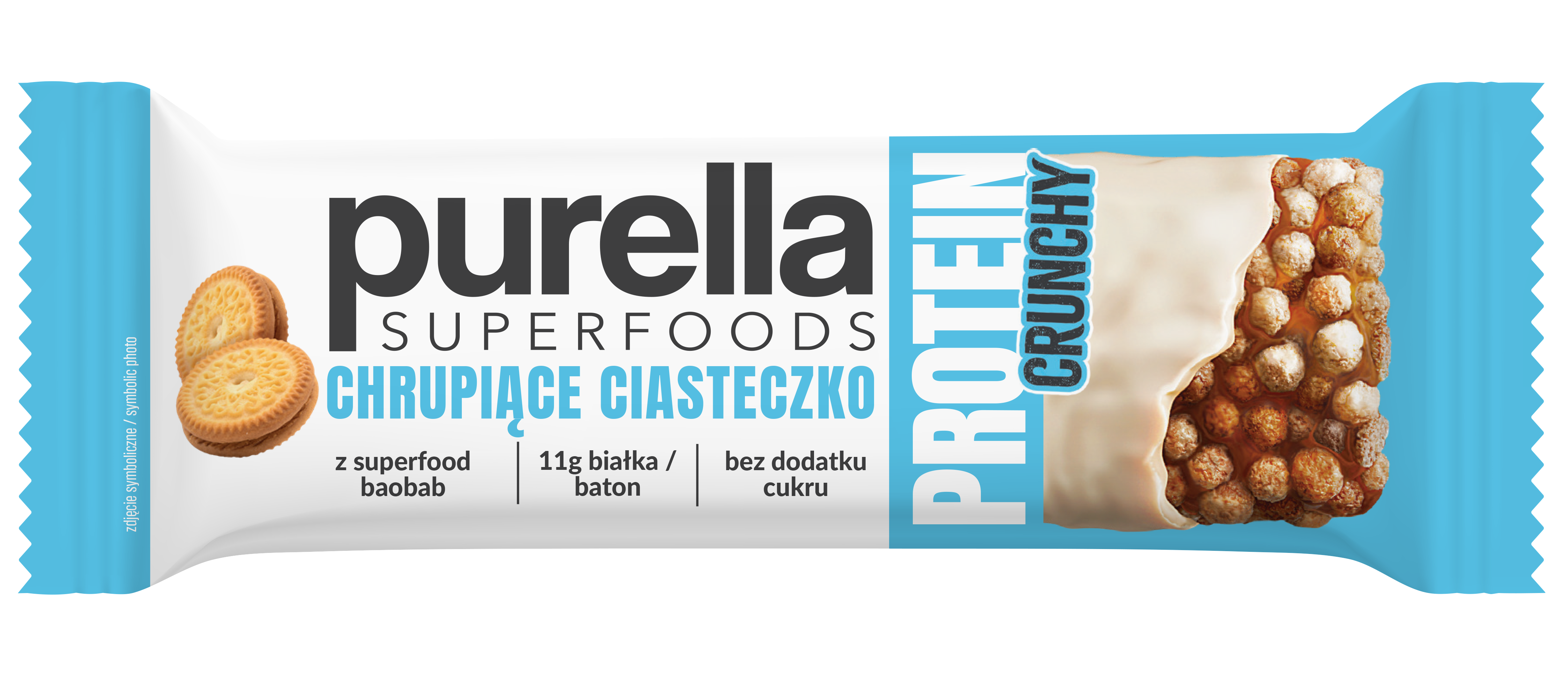 Purella Baton Proteinowy Chrupiące Ciasteczko 45G