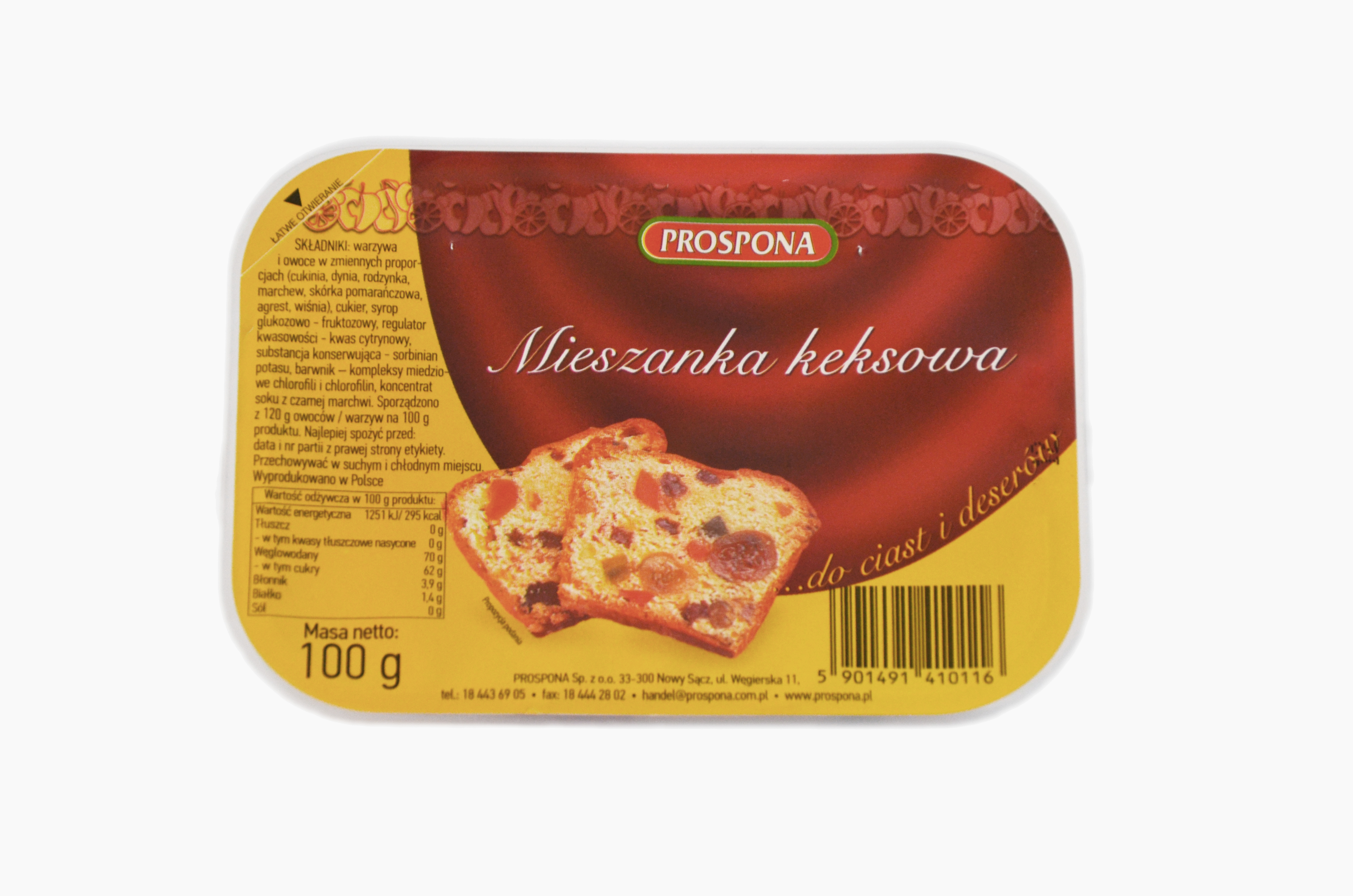 Prospona Mieszanka Keksowa Kandyzowana 100G
