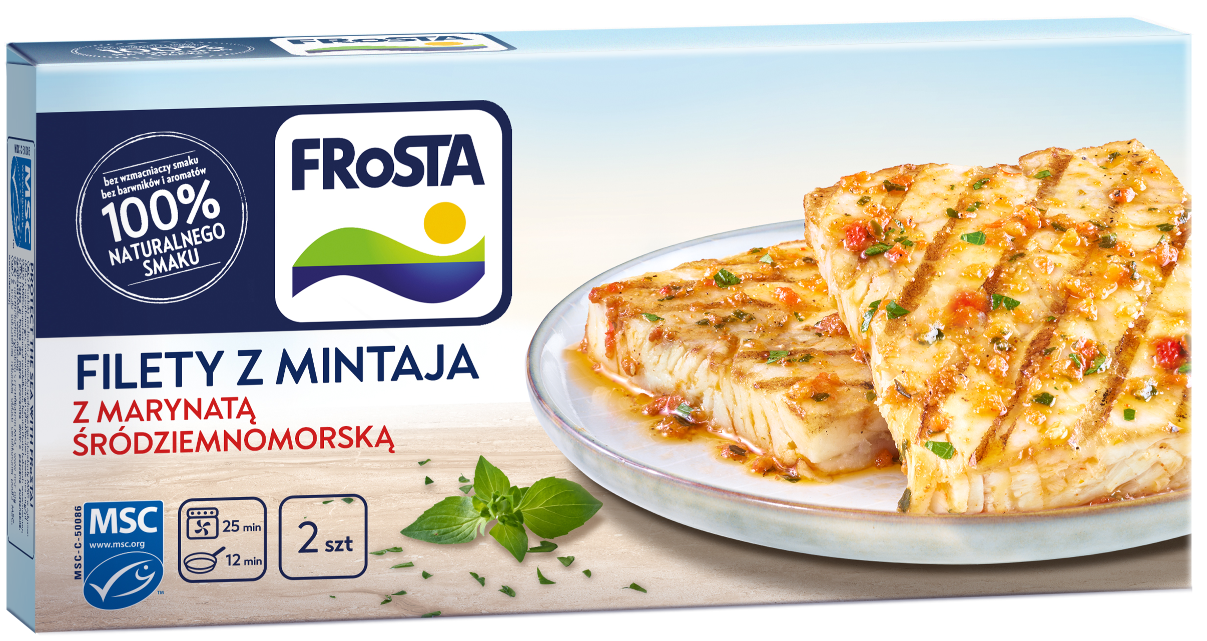 Frosta Filety Z Mintaja Z Marynatą Śródziemnomorską 265G
