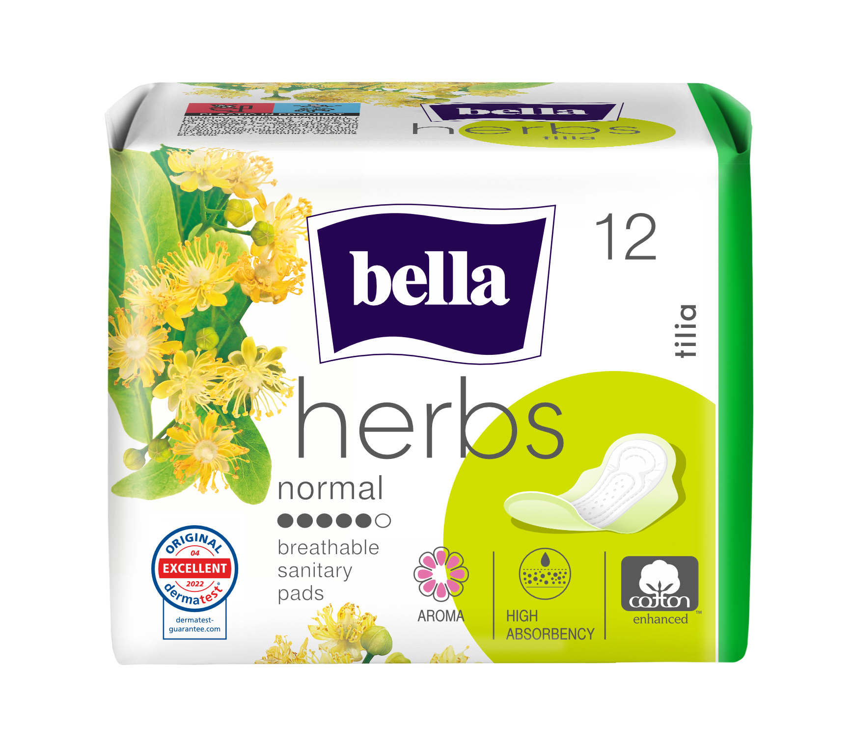 Podpaski Bella Herbs Z Kwiatem Lipy 12 Szt.