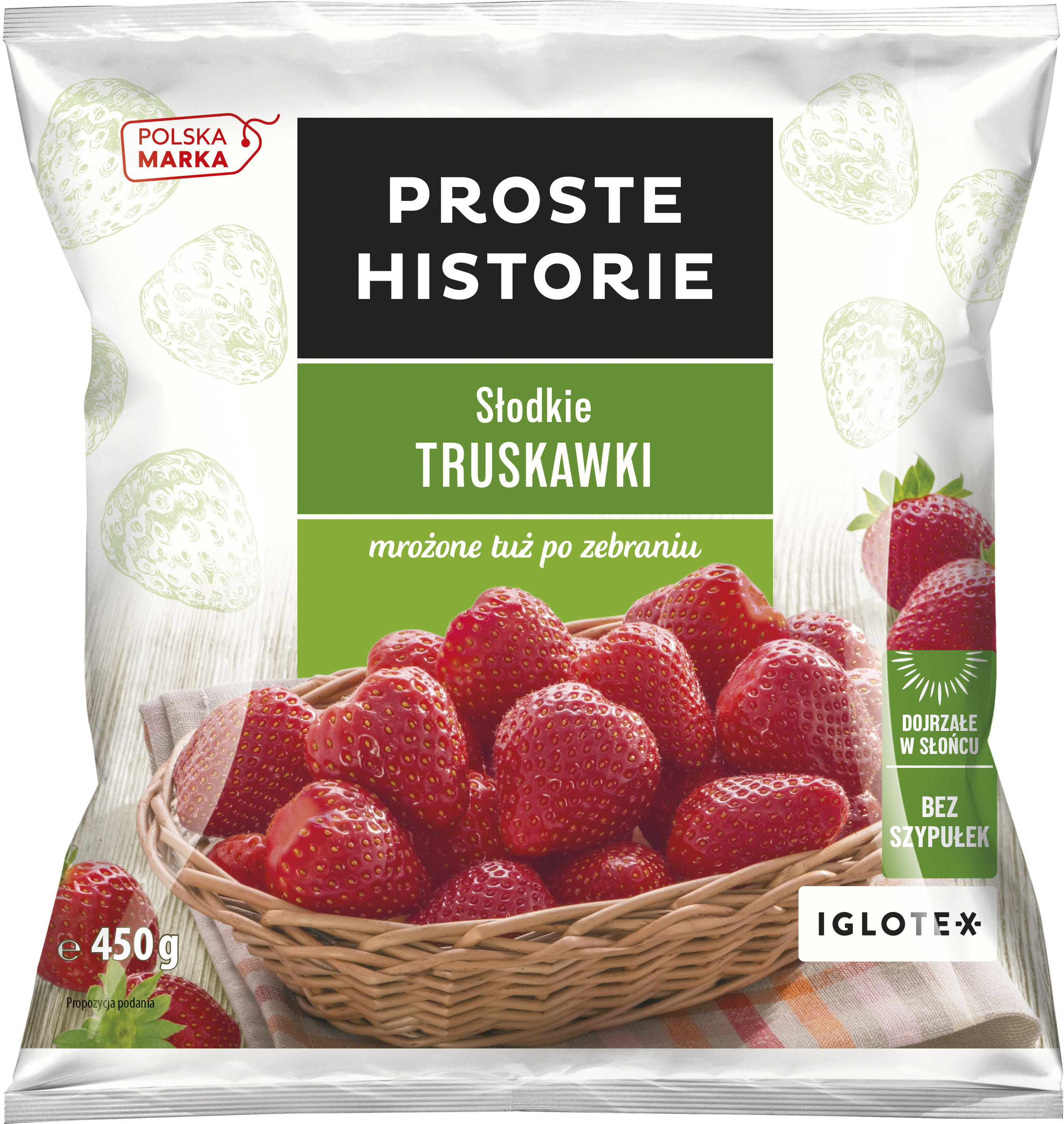 Proste Historie - Truskawki Bez Szypułek 450G