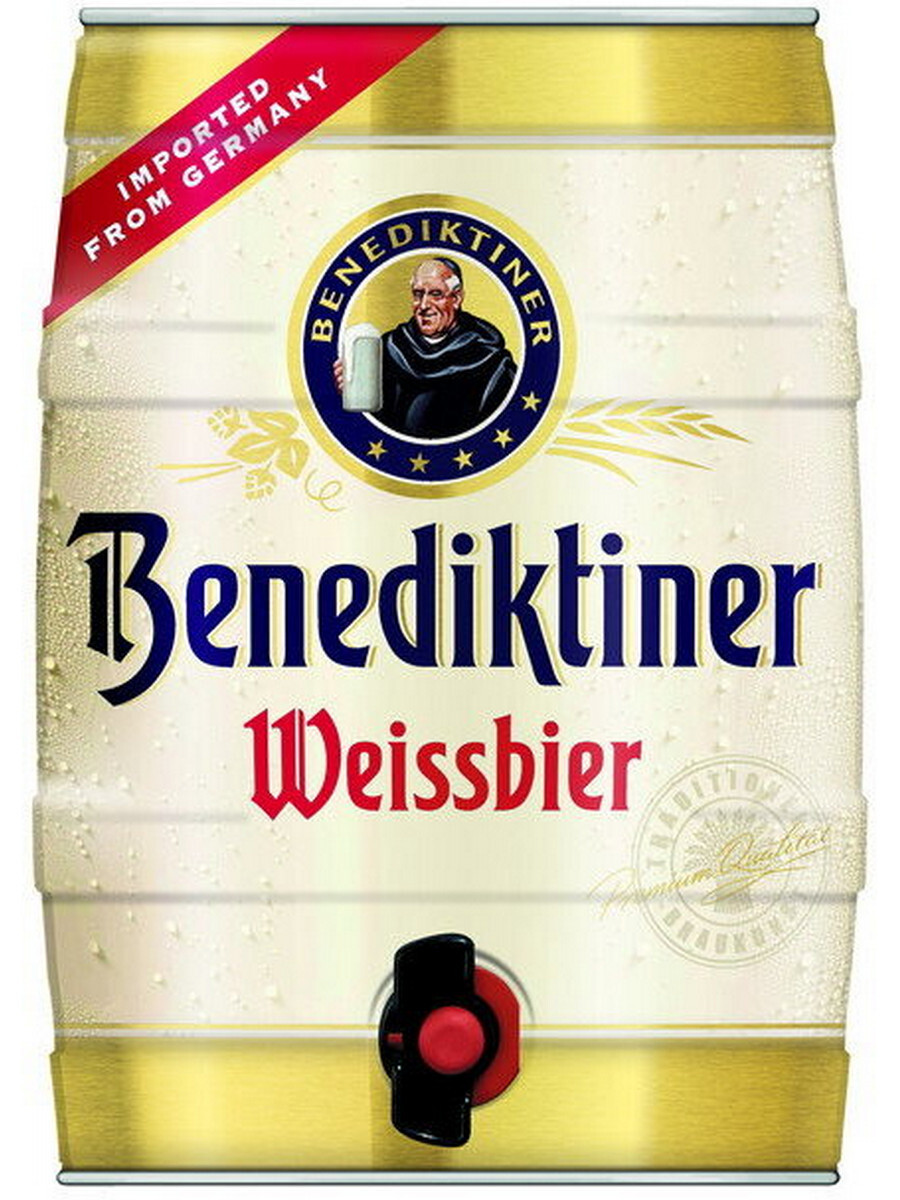 Piwo Benediktiner Weissbier 5 L Puszka