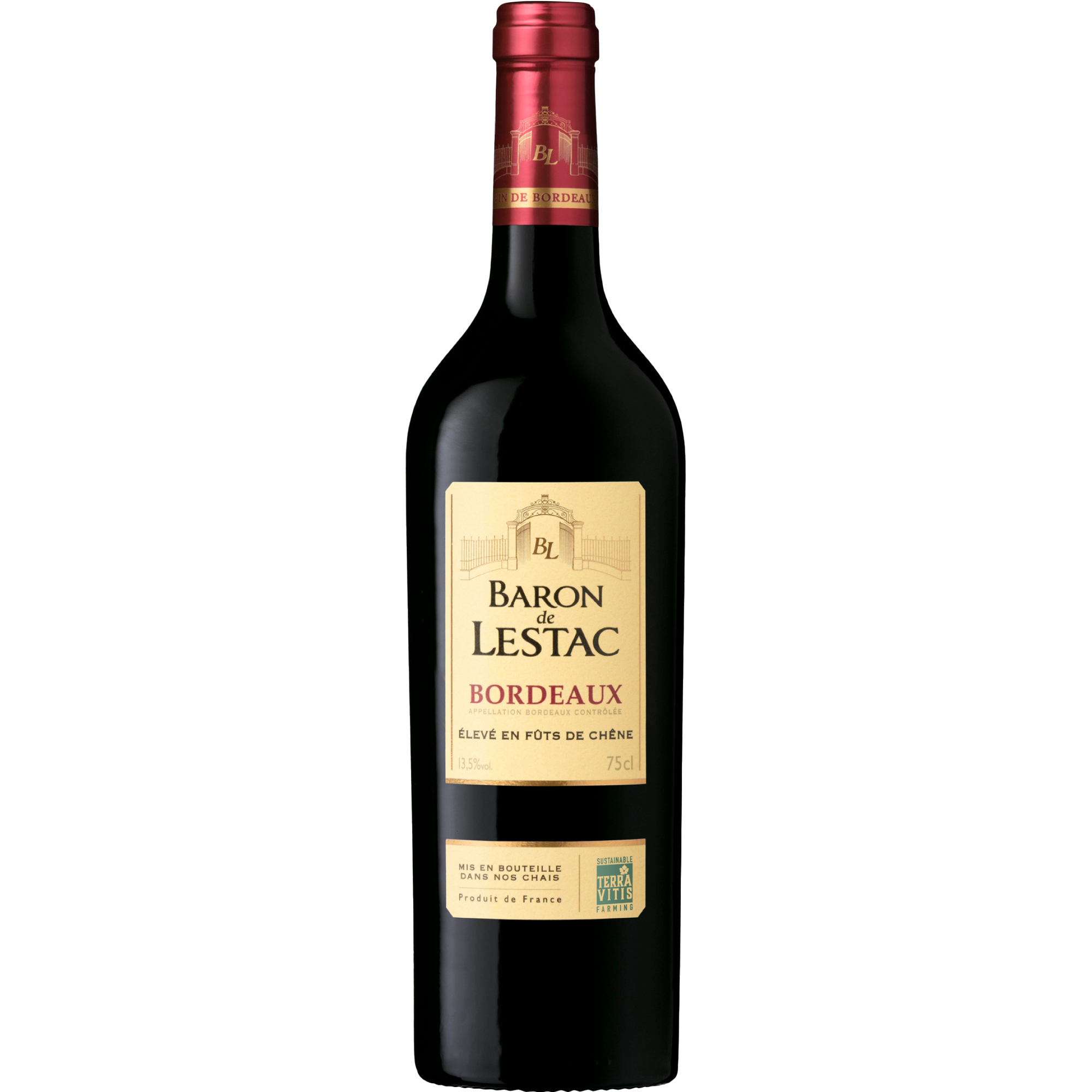 Bordeaux Baron De Lestac Rouge 750 Ml Czerwone Wytrawne