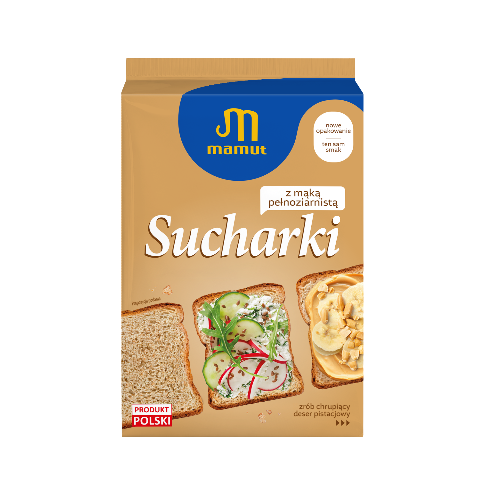 Sucharki Z Mąką Pełnoziarnistą 235G Mamut