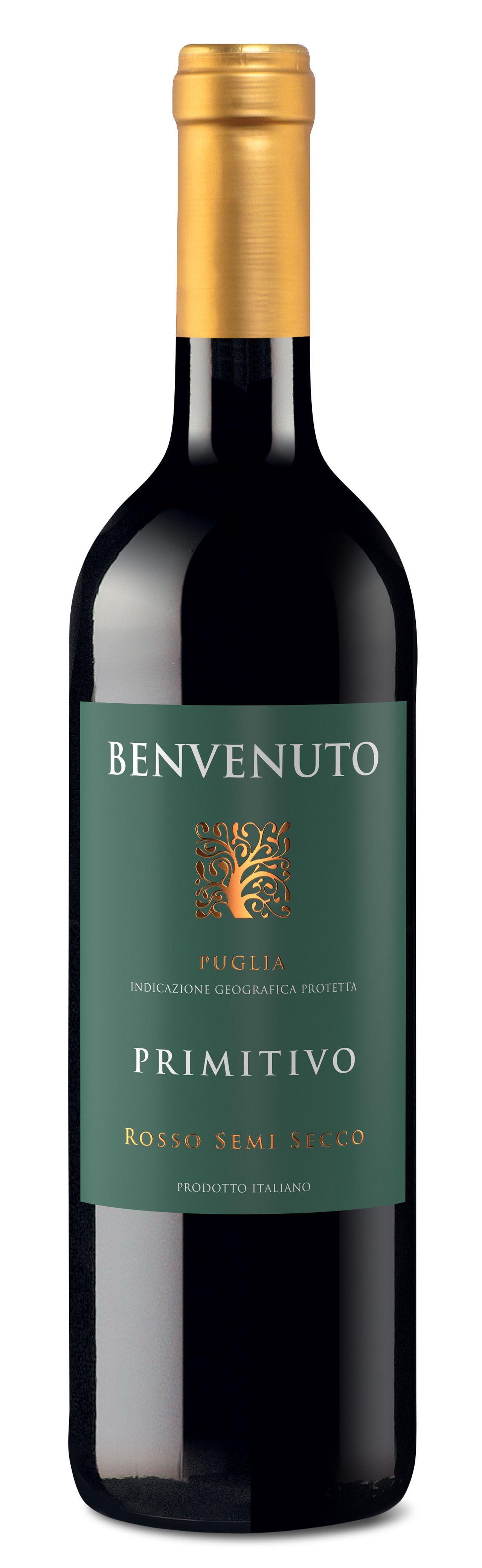 Benvenuto Primitivo Włochy Wino Czerwone Półwytrawne 750 Ml