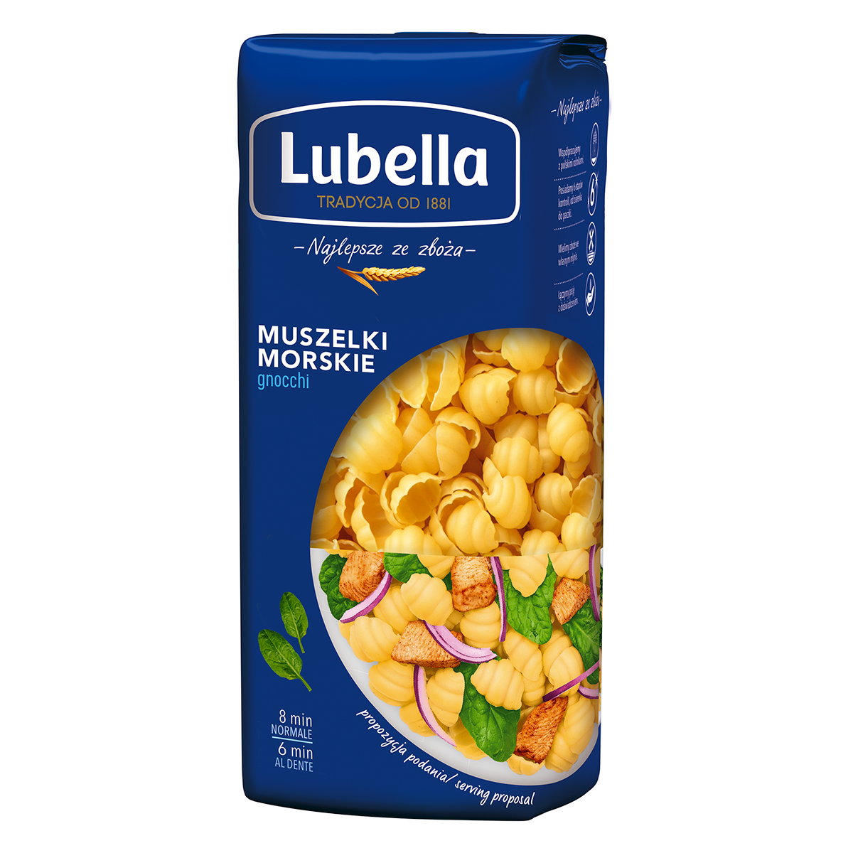 Lubella Gnocchi Makaron Muszelki Morskie 400 G