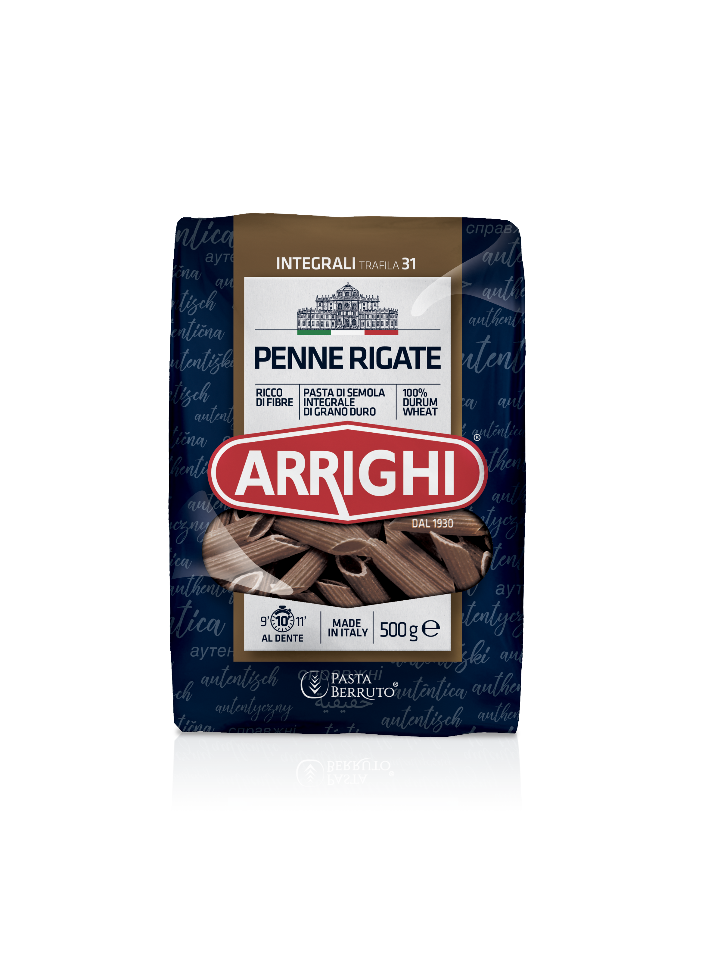 Arrighi Makaron Pełnoziarnisty Rurka Skośna 500G