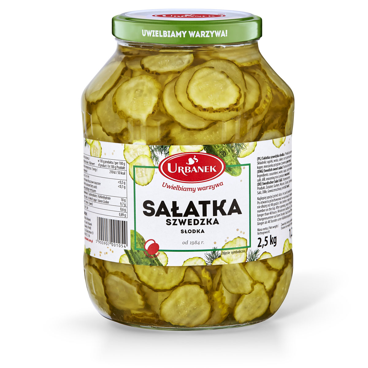 Sałatka Szwedzka Słodka 2,5Kg Urbanek