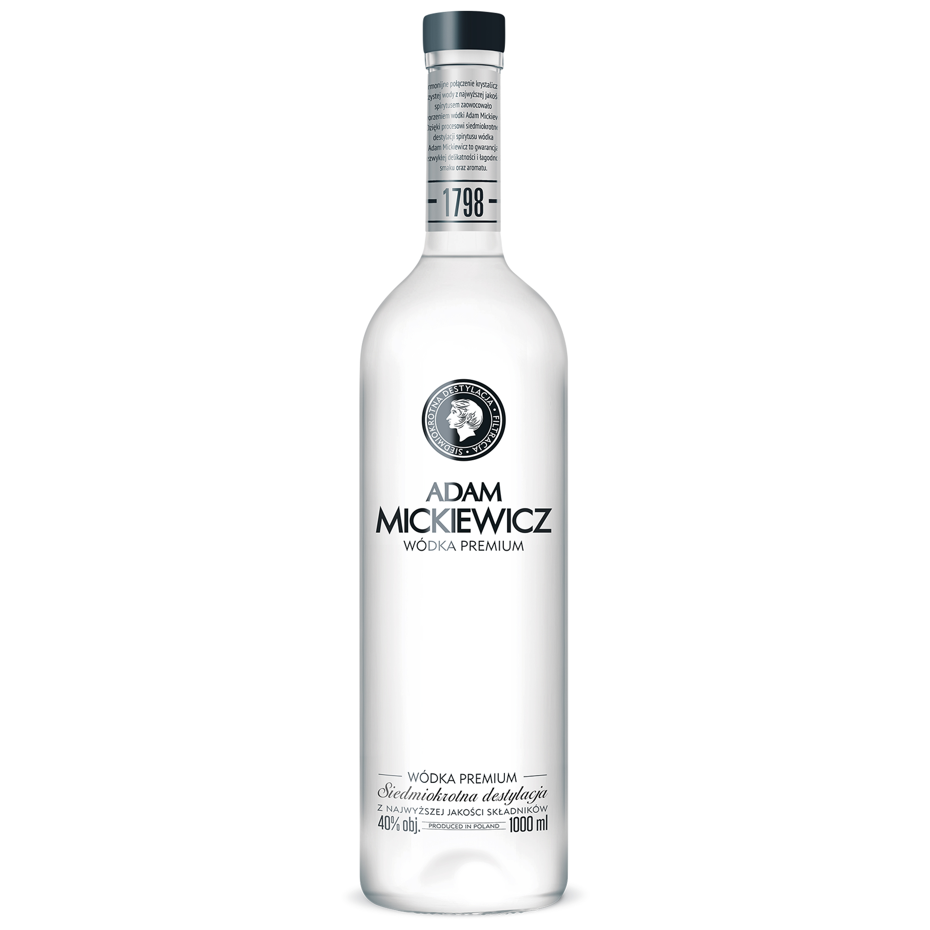 Wódka Adam Mickiewicz 40% 1000Ml