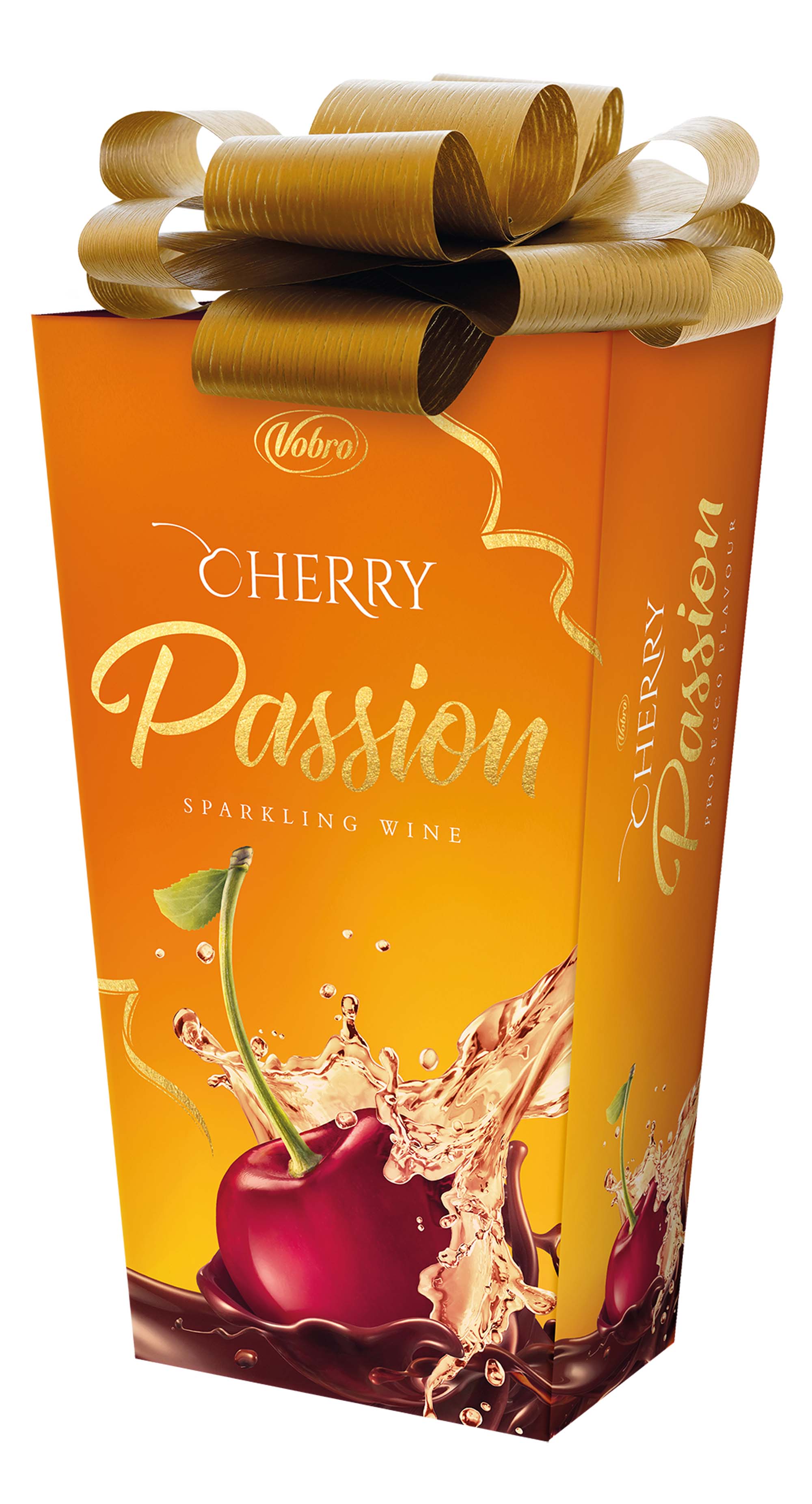 Vobro Cherry Passion Sparkling Wine Prezent 210G (Z Kokardą)