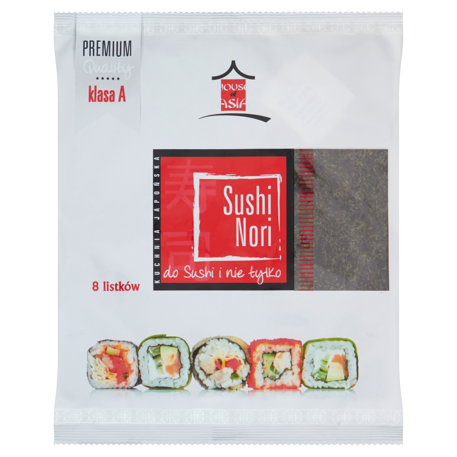 House Of Asia Algi Morskie Premium Liście 8 Szt 22 G