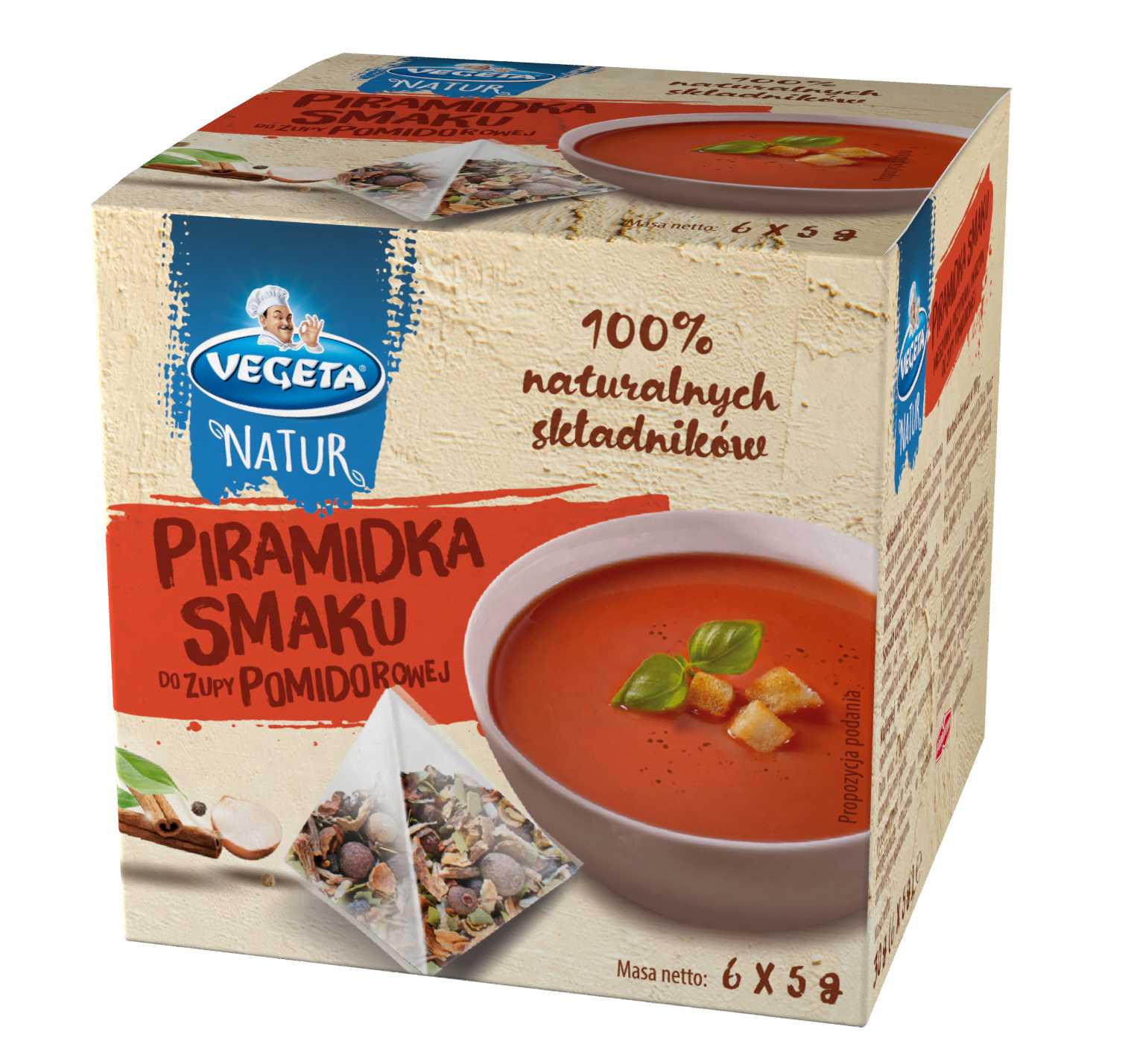 Vegeta Natur Piramidka Smaku Do Zupy Pomidorowej 30G
