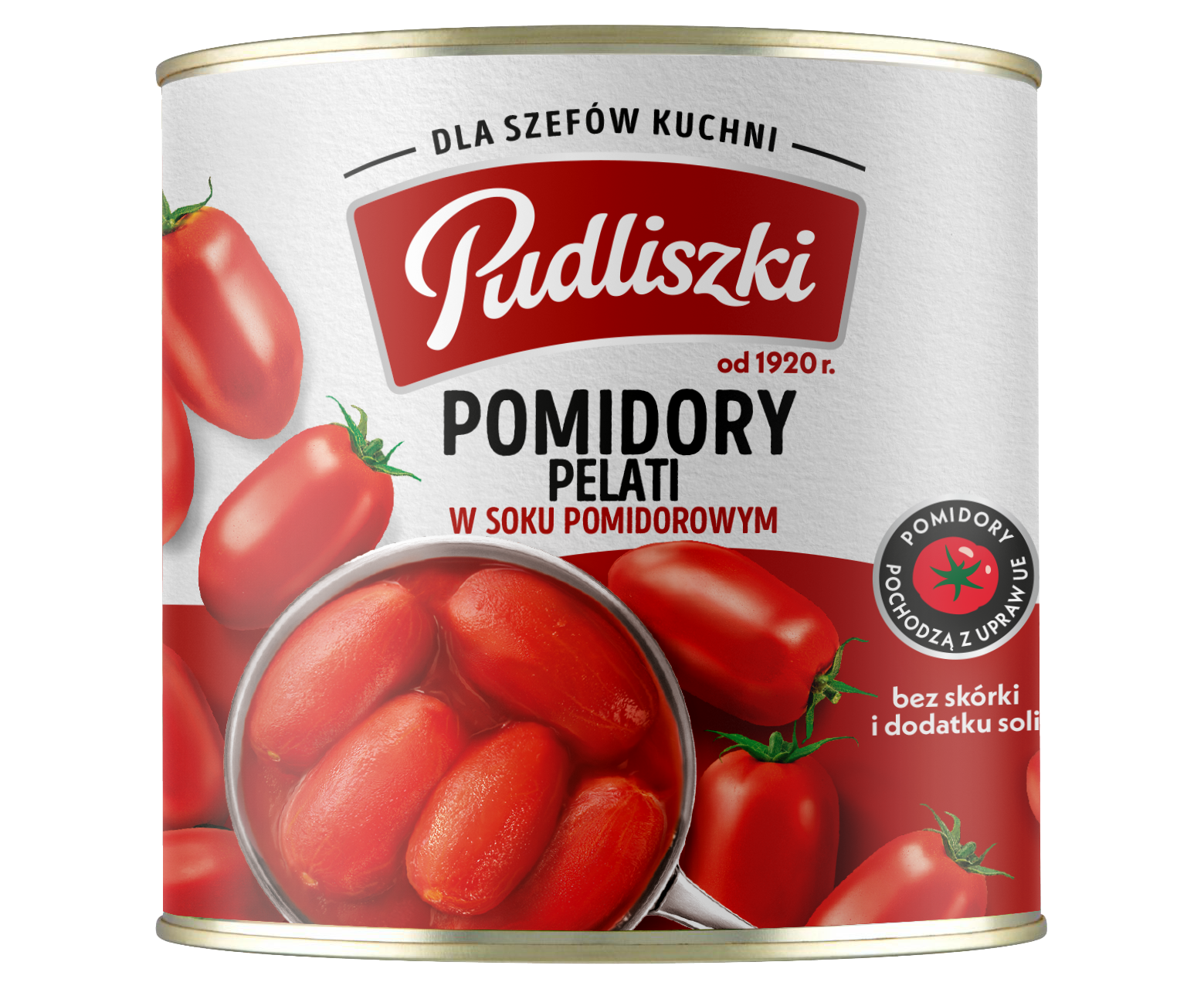 Pudliszki Pomidory Pelati W Soku Pomidorowym 2,55 Kg