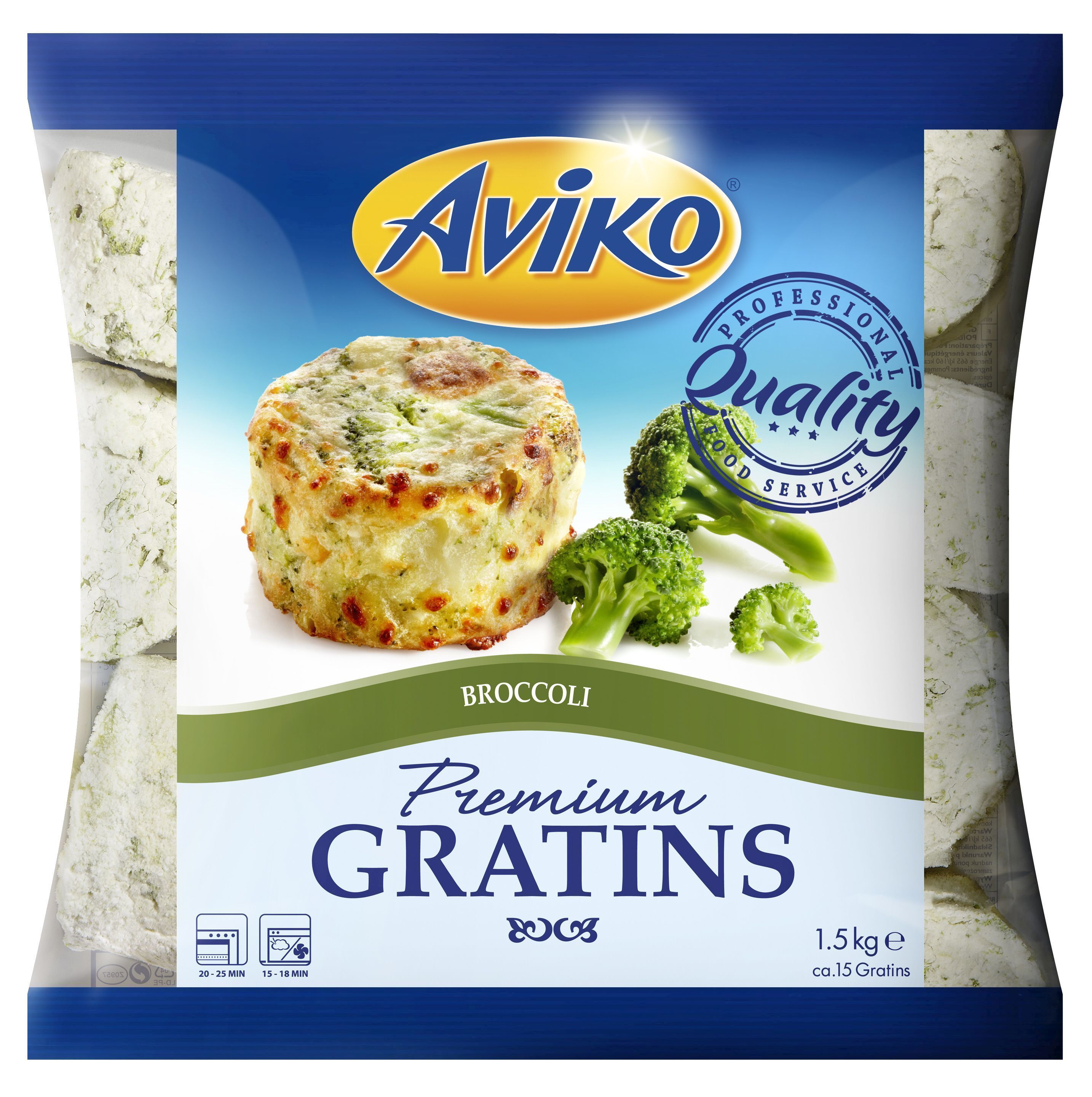 Aviko Creamy Gratins Broccoli 1500G
