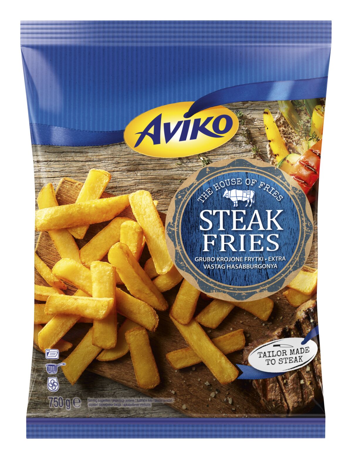 Aviko Steak Fries 750G-Ekstra Grube Frytki