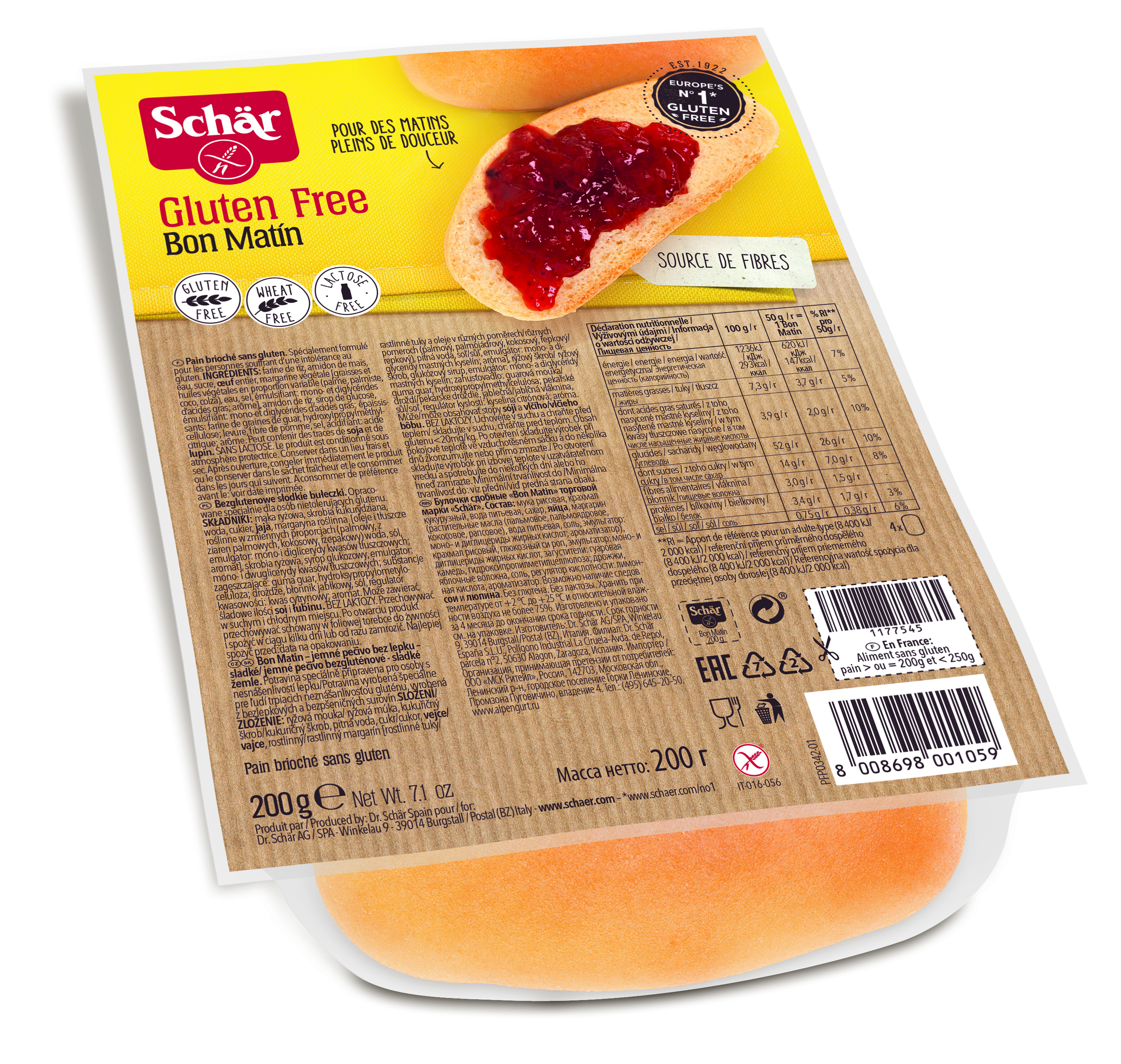 Bułeczki Słodkie Bon Matin 200G Schar
