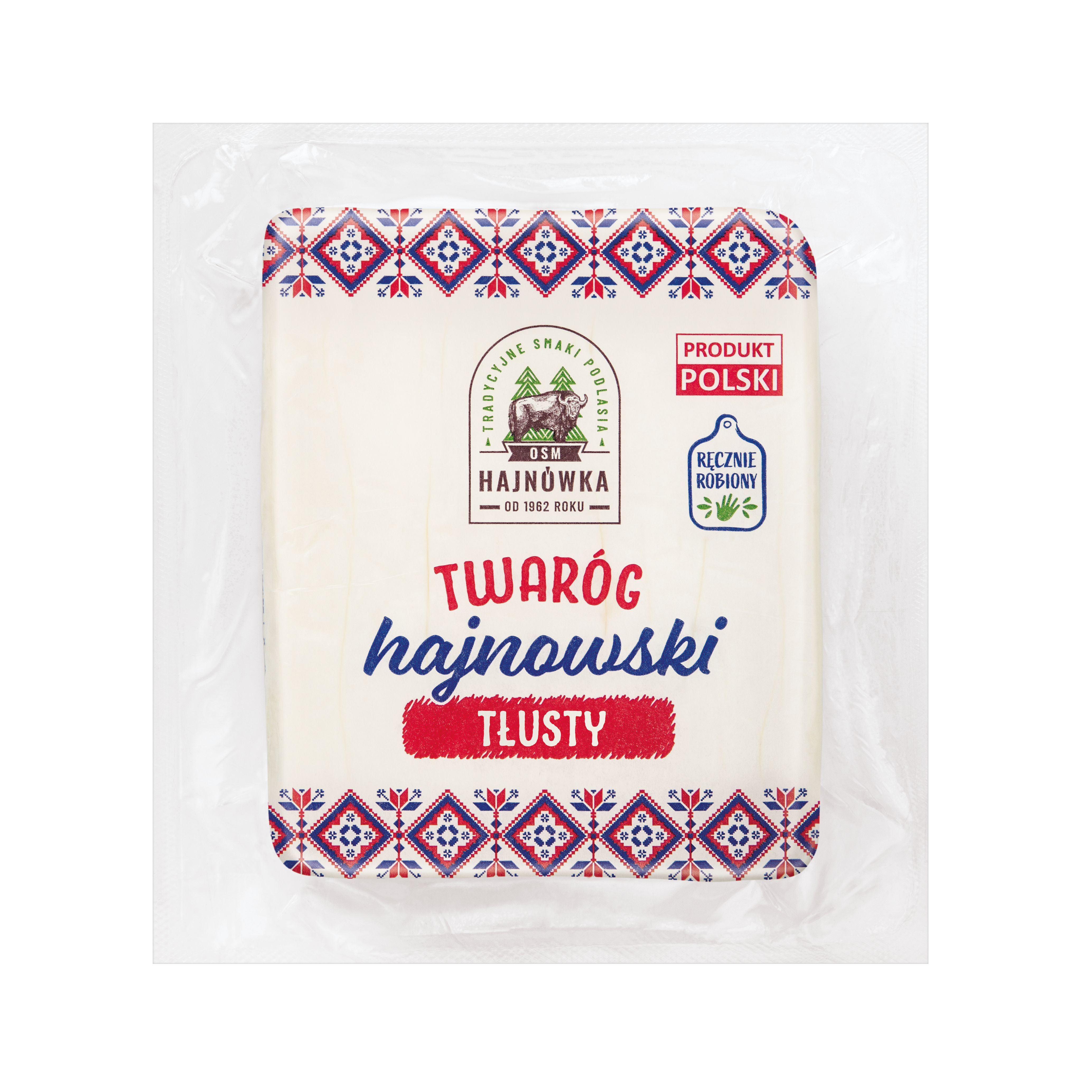 Twaróg Hajnowski Tłusty 9% Krajanka Ok. 500 G