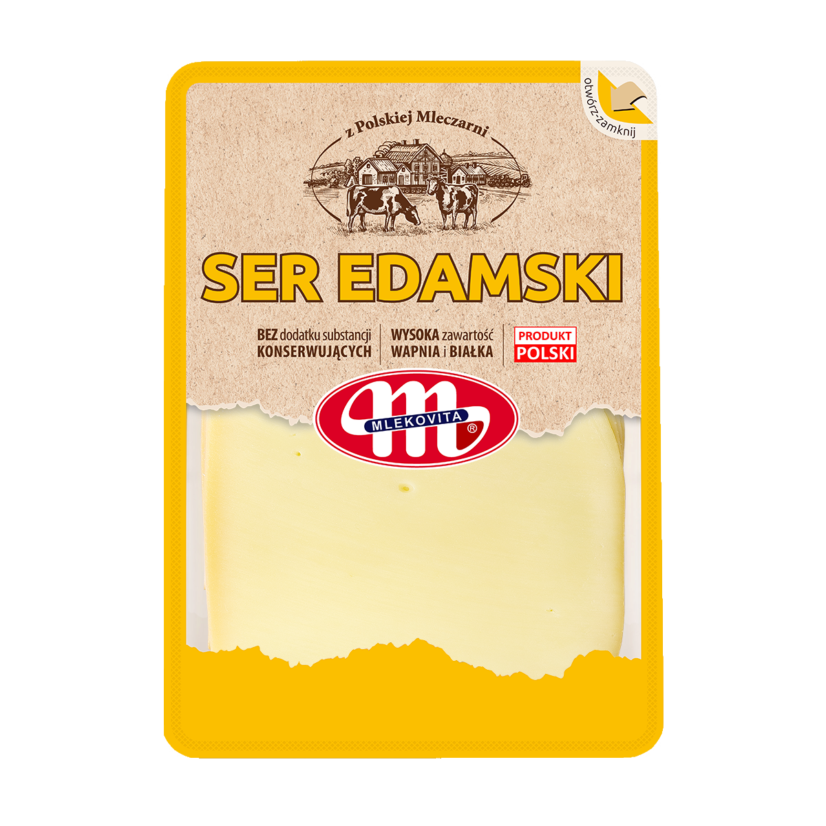 Mlekovita Ser Edamski Plastry 500G