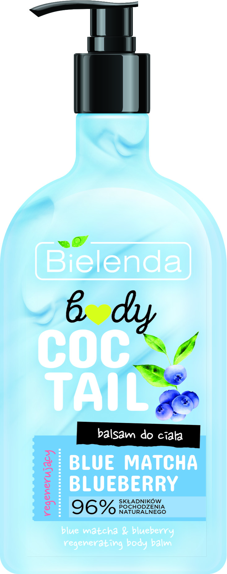 Bielenda Body Coctail Regenerujący Balsam Do Ciała Blue Matcha + Blueberry 400 Ml