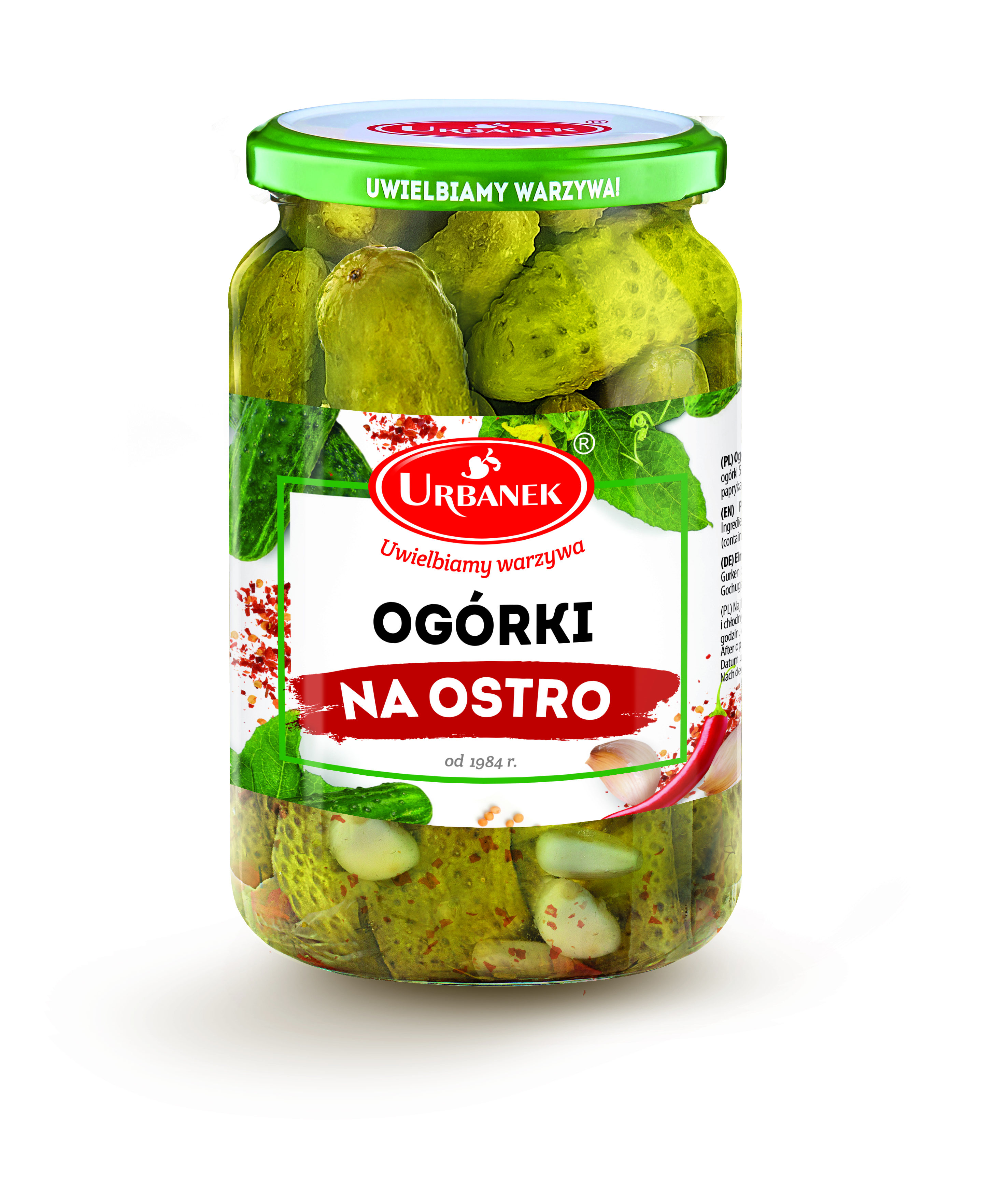 Ogórki Na Ostro 680G/350G Urbanek