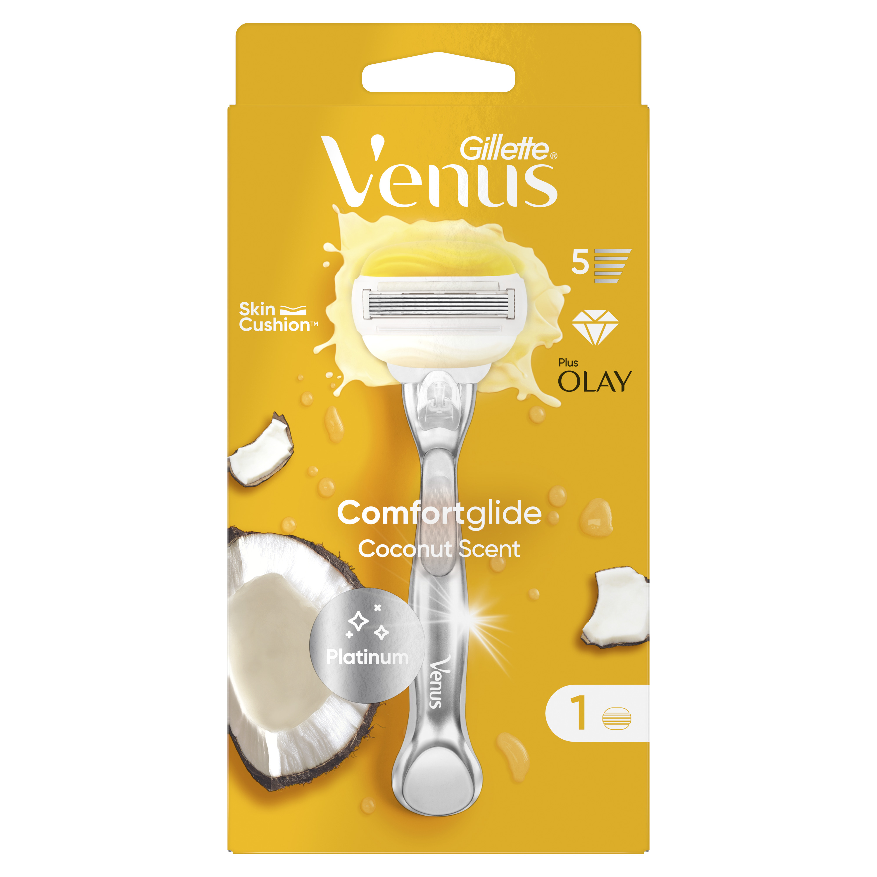 Gillette Venus Comfortglide Coconut Scent Maszynka Do Golenia 1 Szt.
