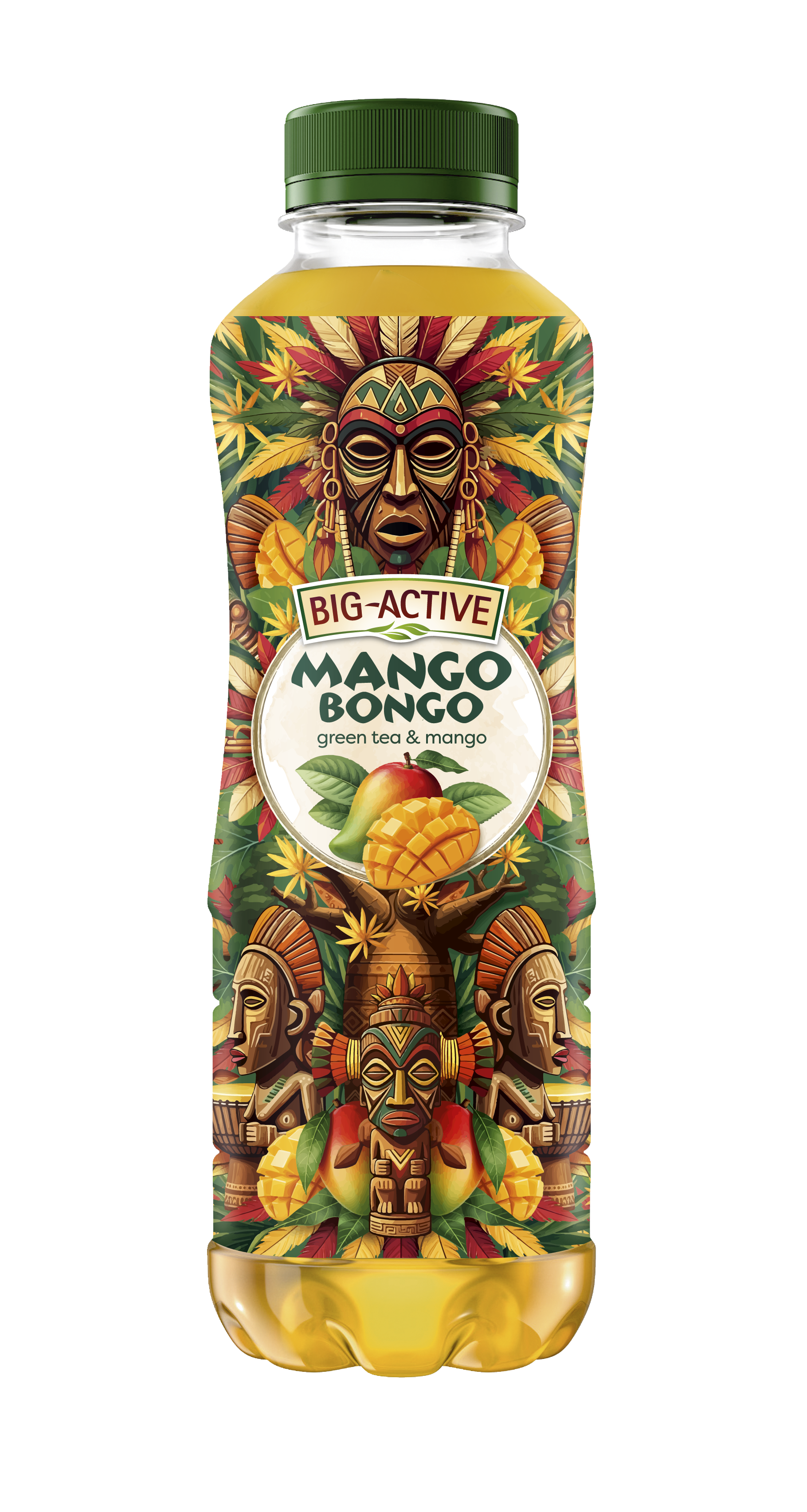 Big Active Napój Mango Bongo Zielona Herbata, Mango 500 Ml