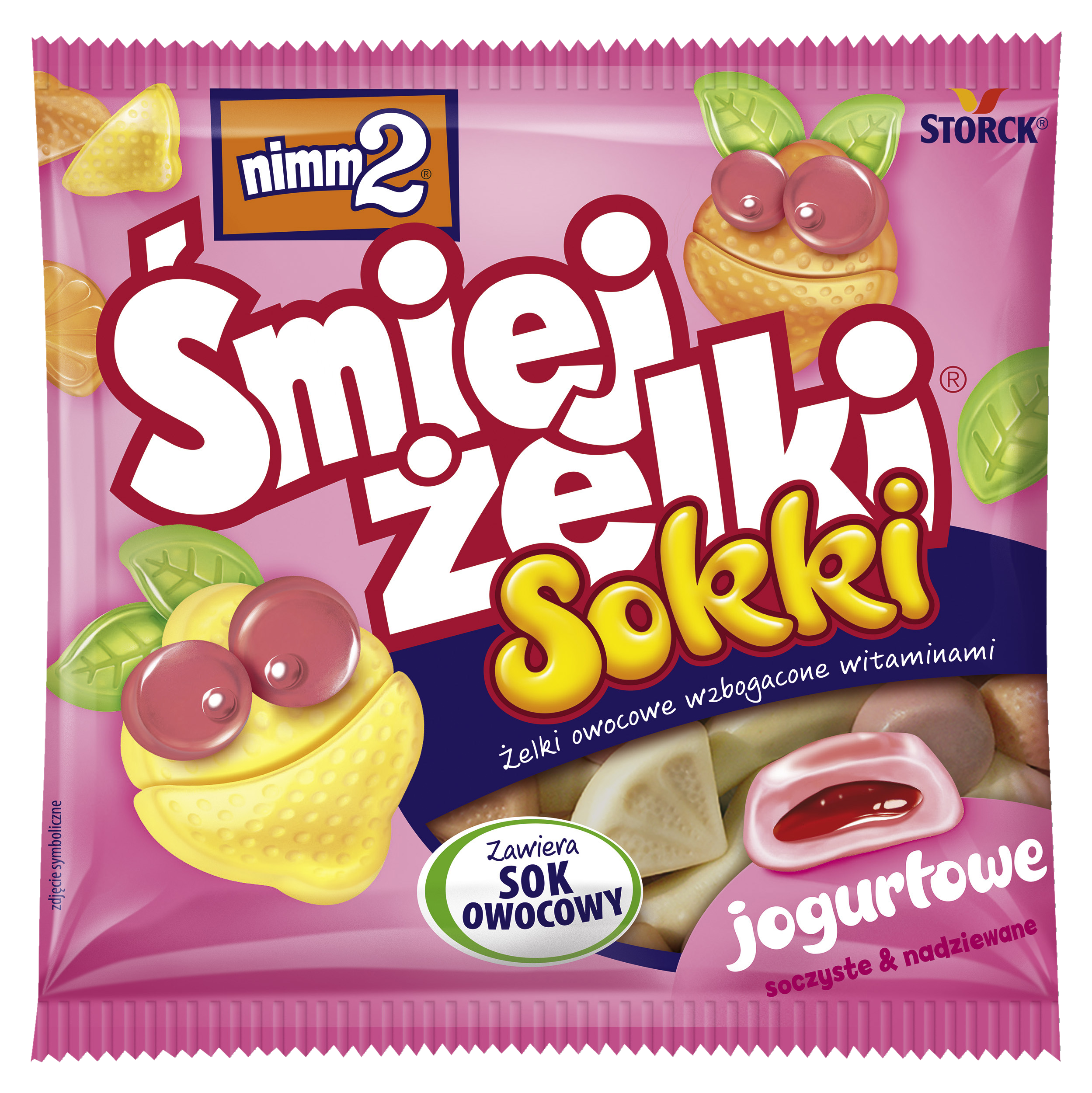 Nimm2 Śmiejżelki Sokki Jogurtowe 90G