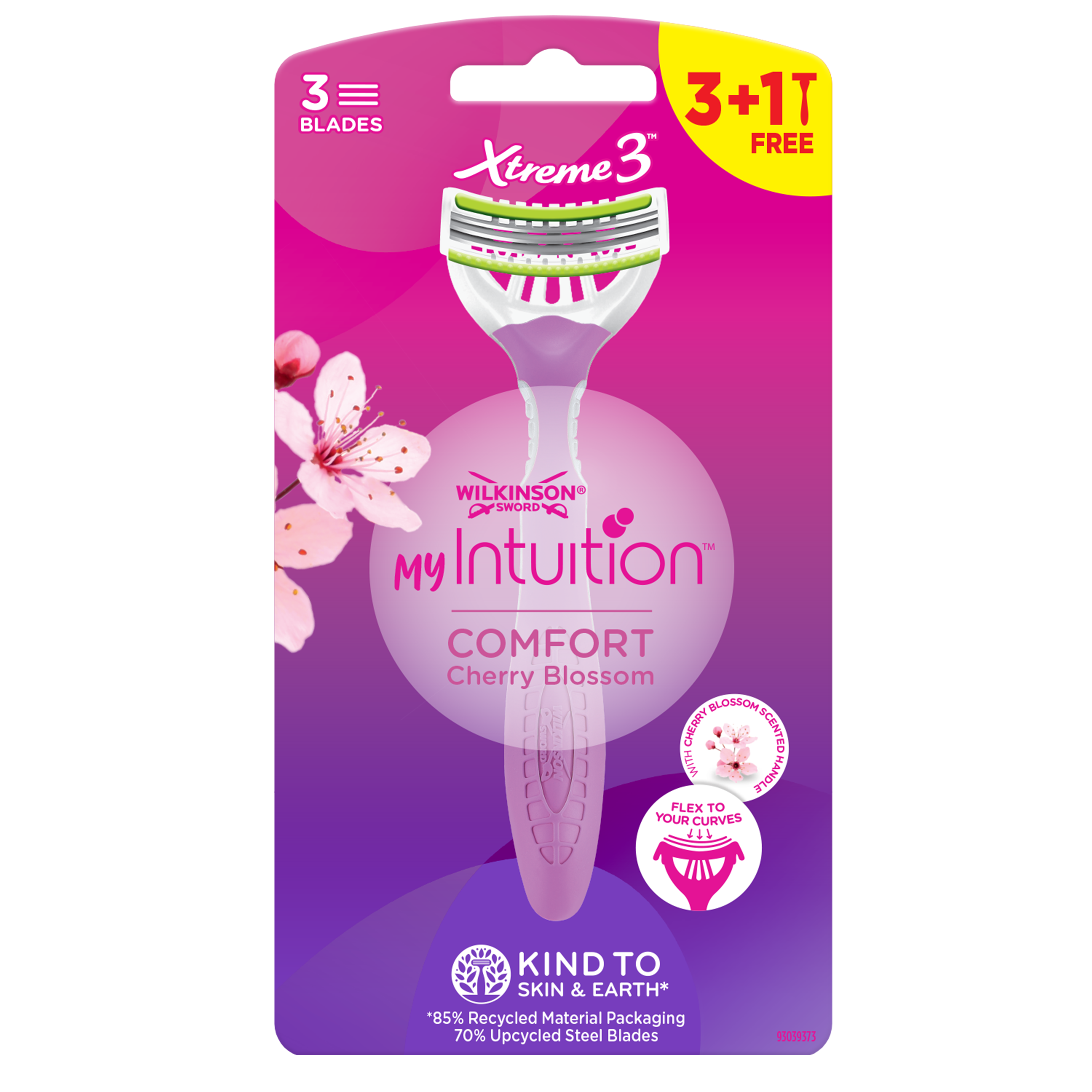Wilkinson Sword Myintuition Comfort Cherry Blossom Jednoczęściowe Maszynki Do Golenia 4 Sztuki