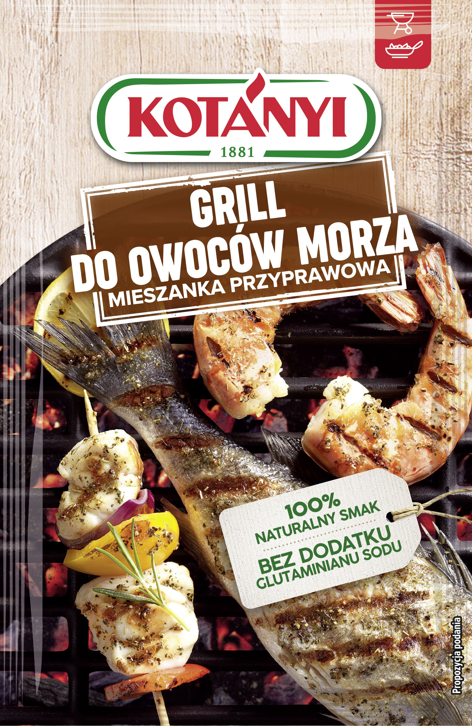 Kotányi Grill Do Owoców Morza Mieszanka Przyprawowa 20G