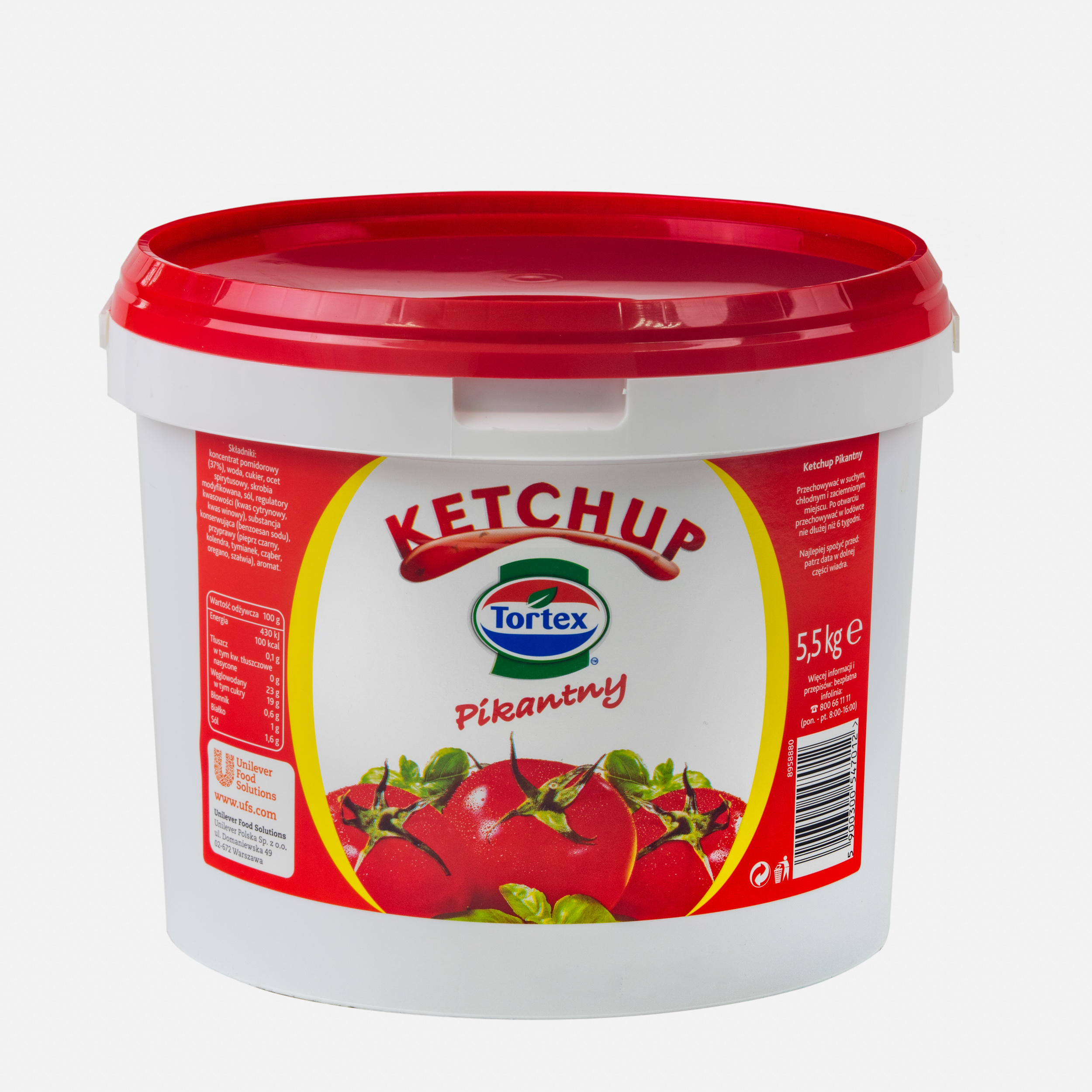 Ketchup Tortex Pikantny 5,5Kg