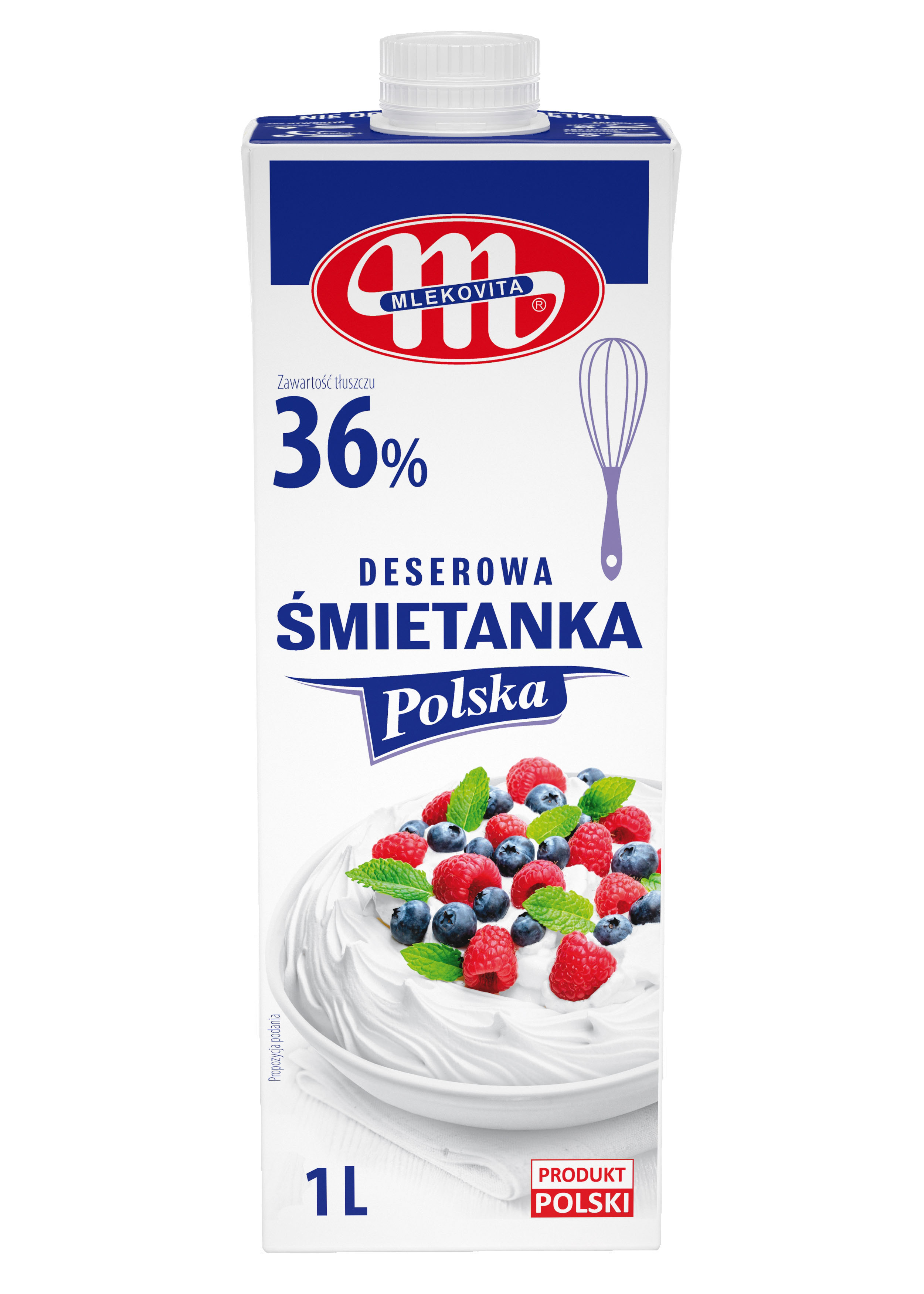 Mlekovita Śmietanka Polska Uht 36% Tł. 1L