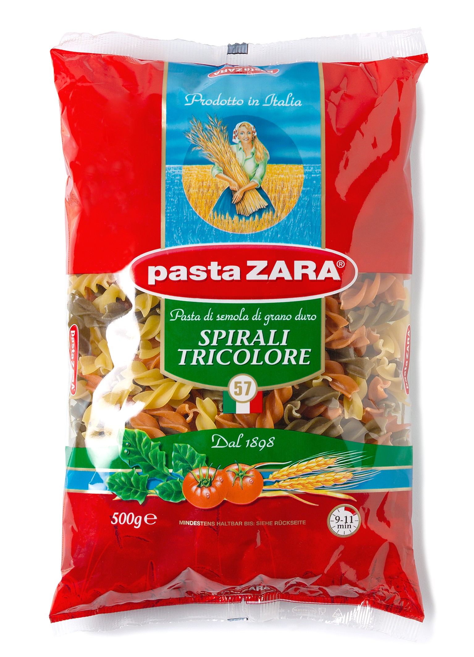 Pasta Zara Spirali Tricolore 500G (Świderek 3 Kolory)