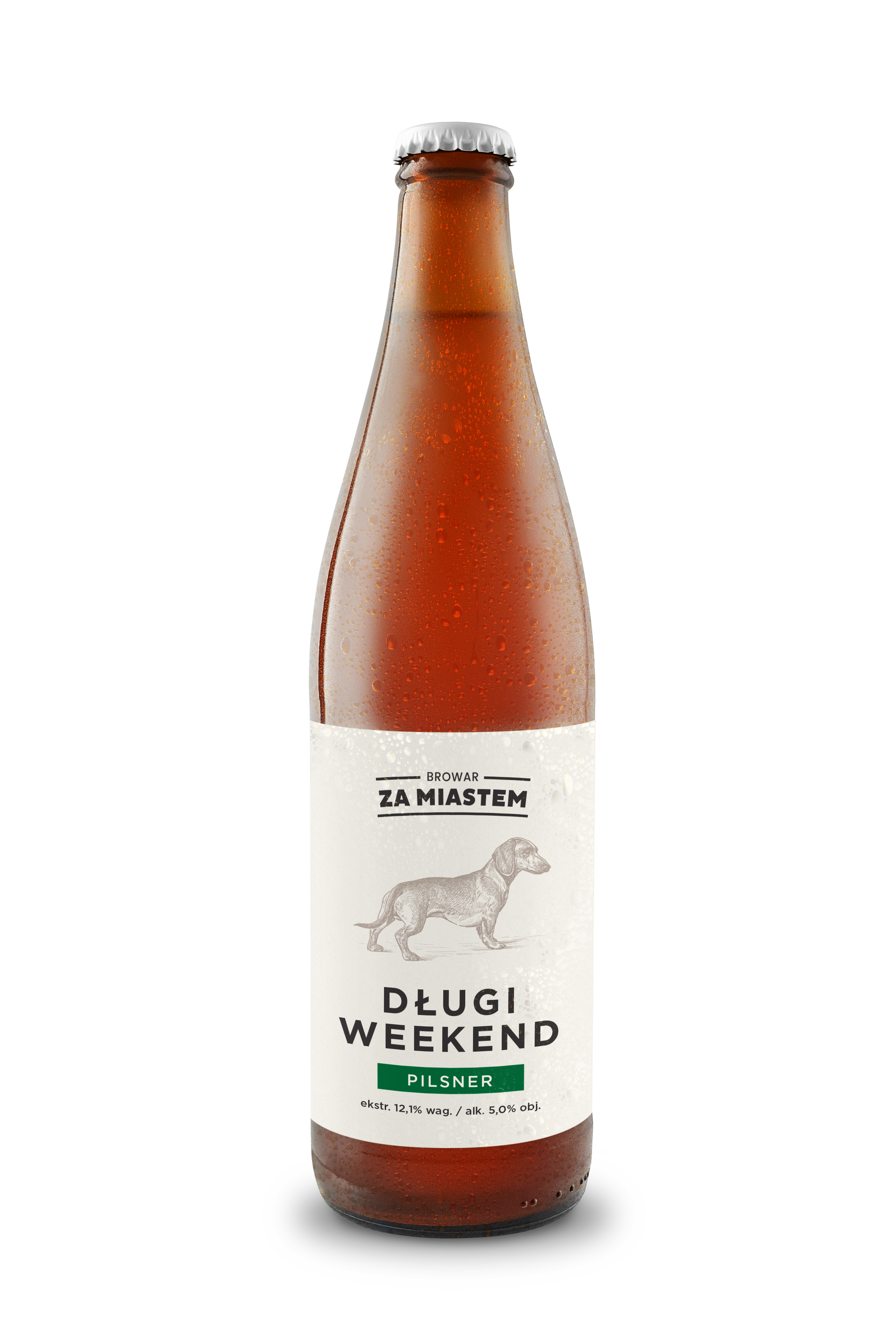Browar Za Miastem Długi Weekend Piwo Pilsner 5% 500 Ml Butelka Bezzwrotna