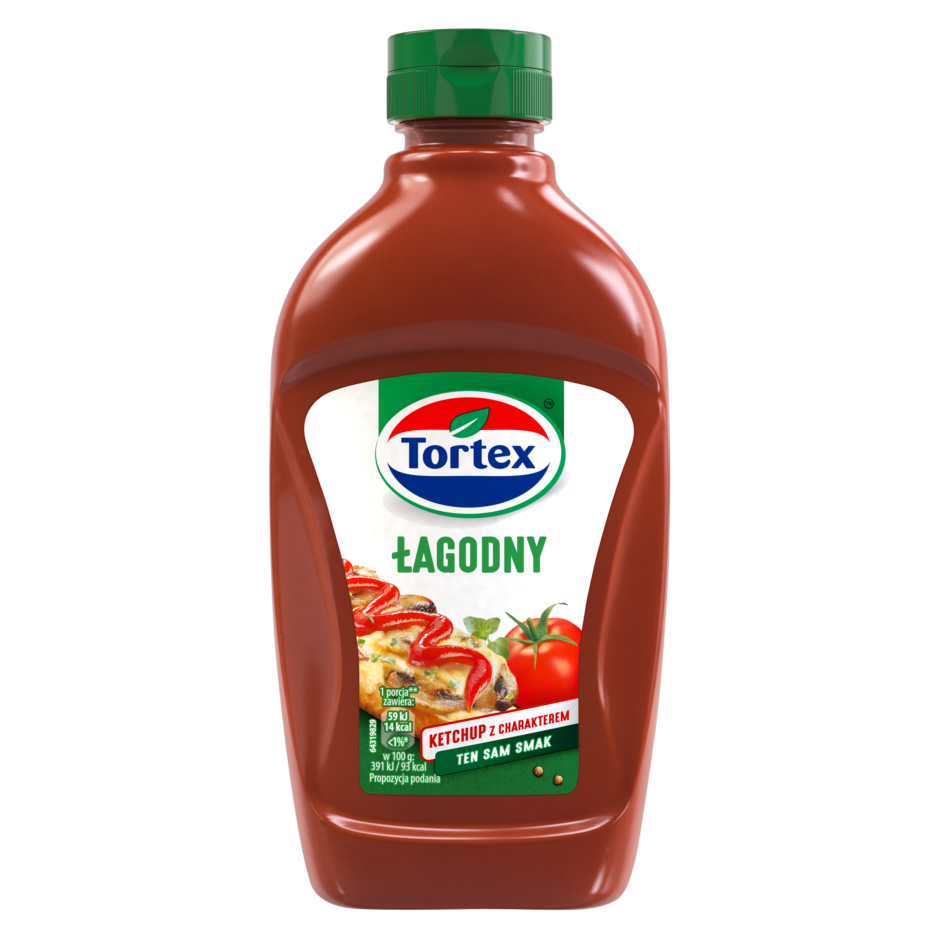 Tortex Ketchup Łagodny 470G