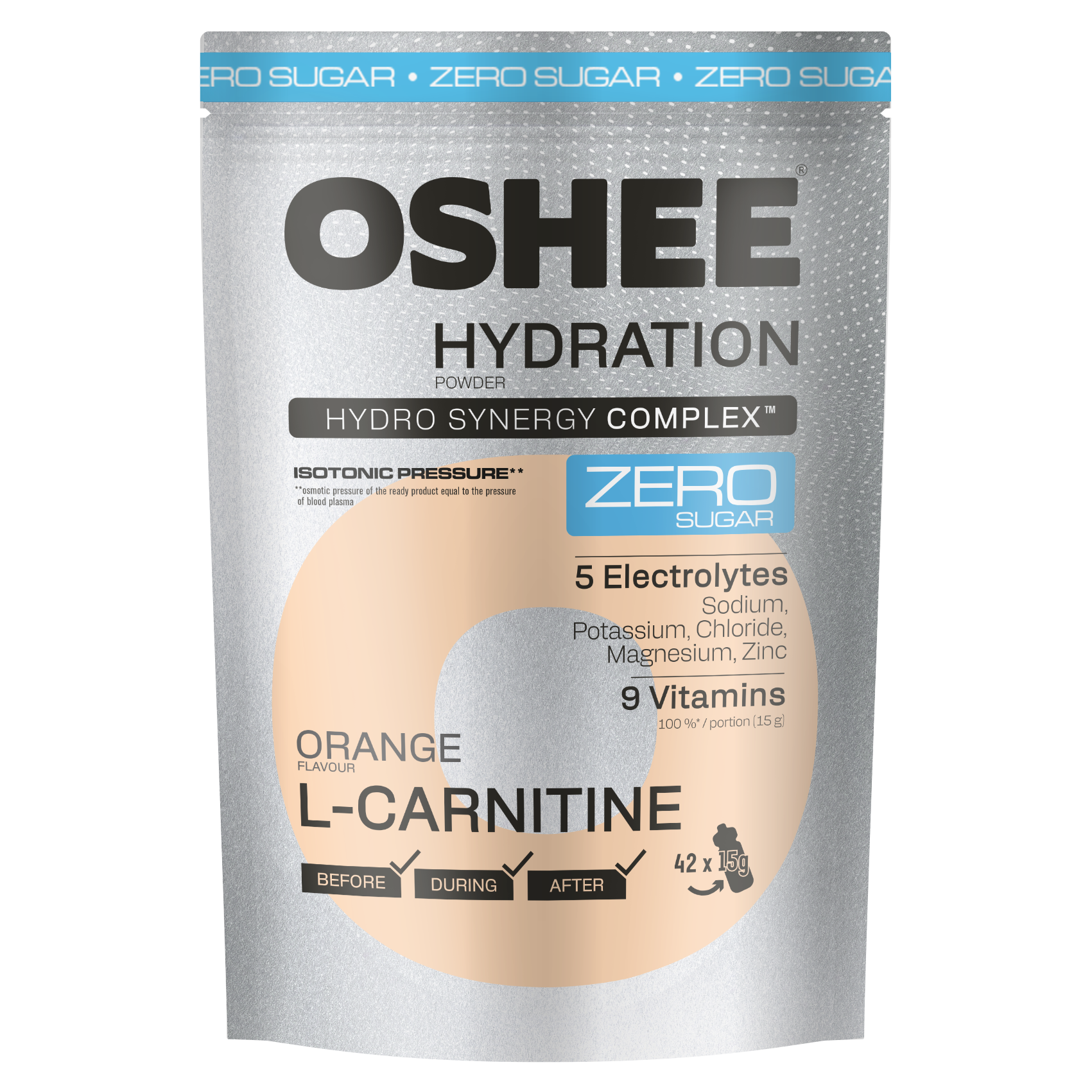 Oshee Hydration Powder Orange Zero Doypack 630G