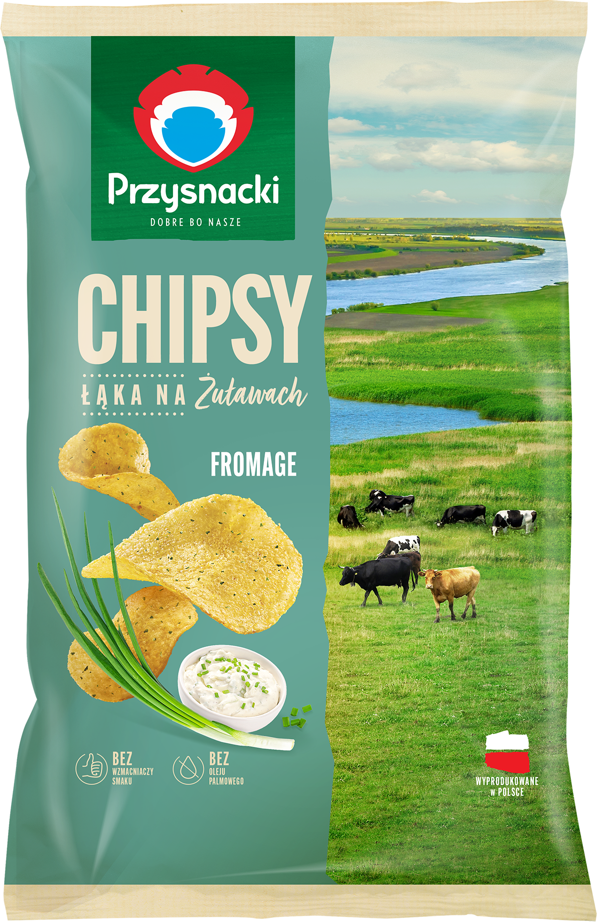 Przysnacki Chipsy Łąka Na Żuławach O Smaku Fromage 130 G