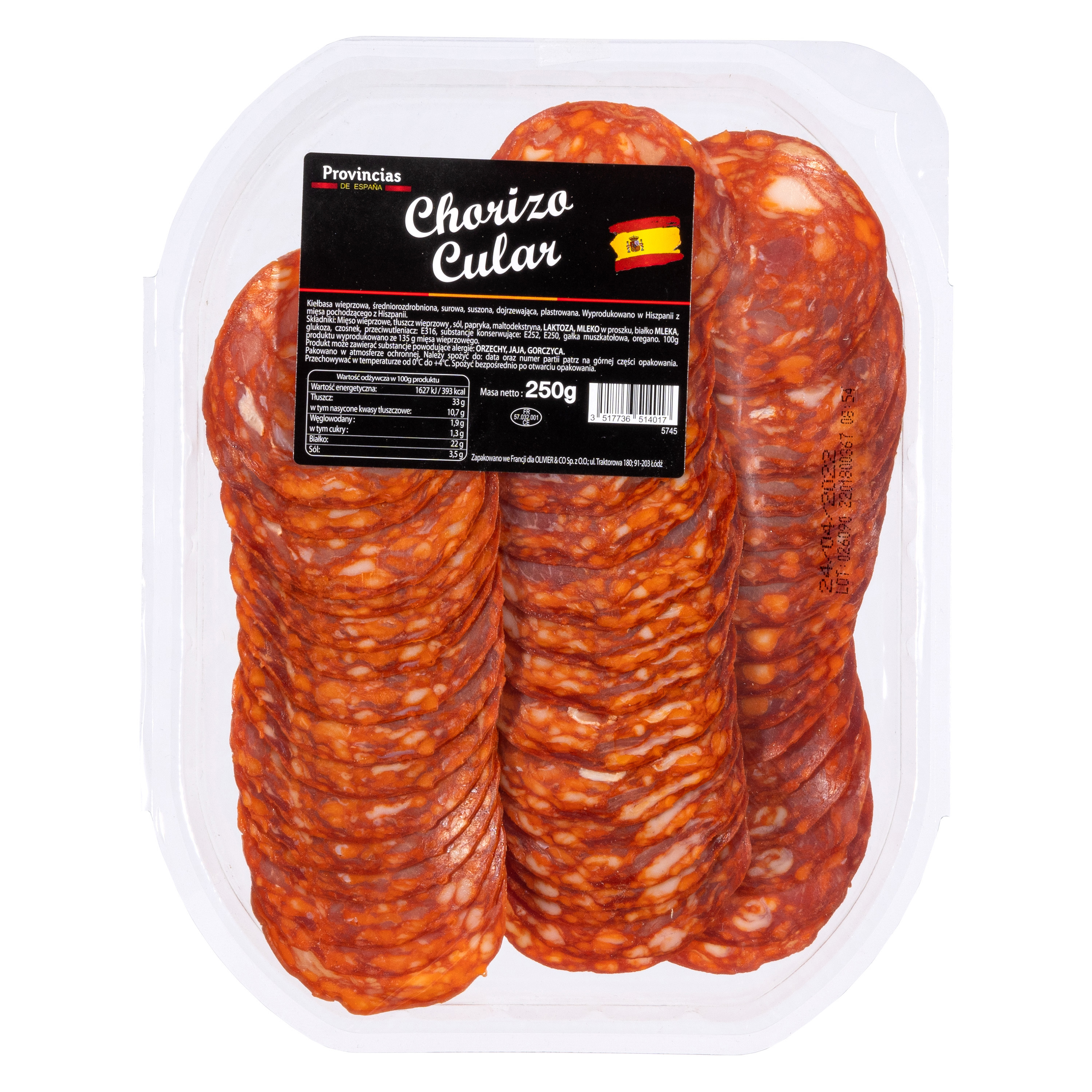 Chorizo Cular Plastry 250G Gusseti