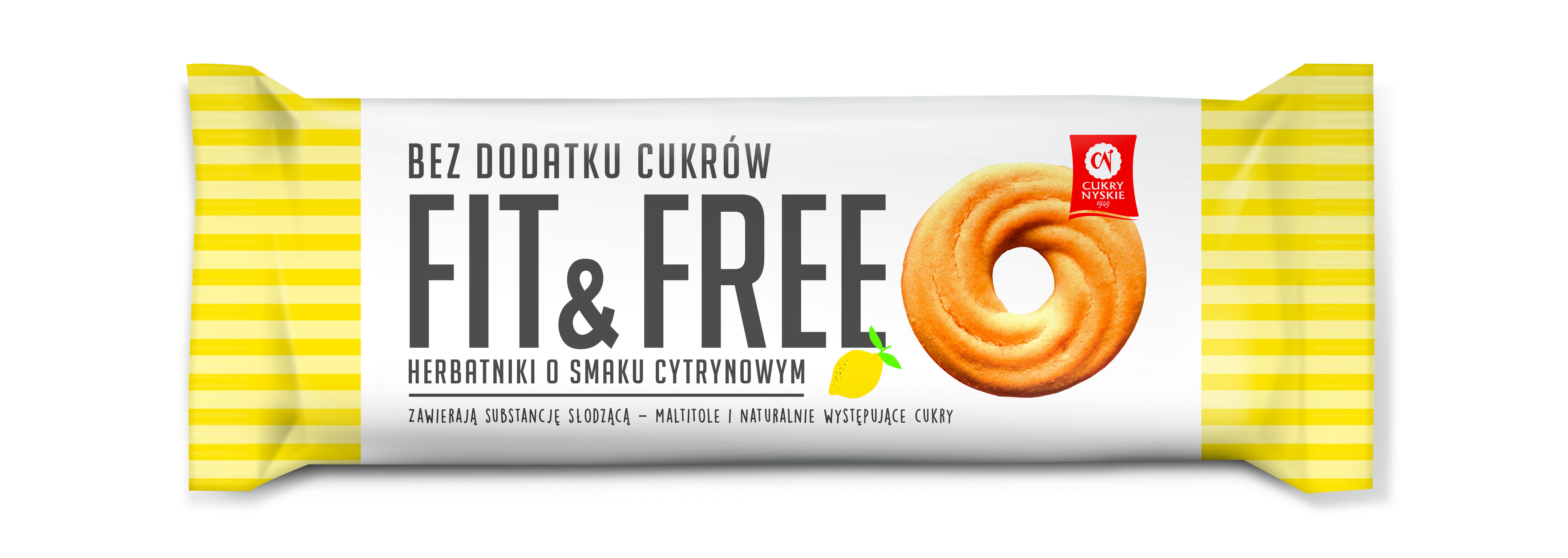 Herbatniki Fit&Free O Smaku Cytrynowym 120 G Cukry Nyskie