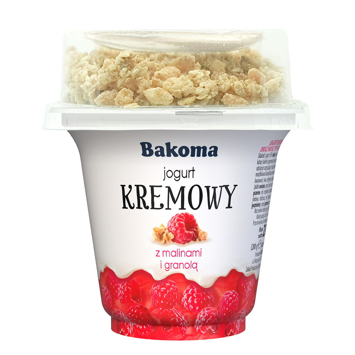 Jogurt Kremowy Malina Z Granolą 230G