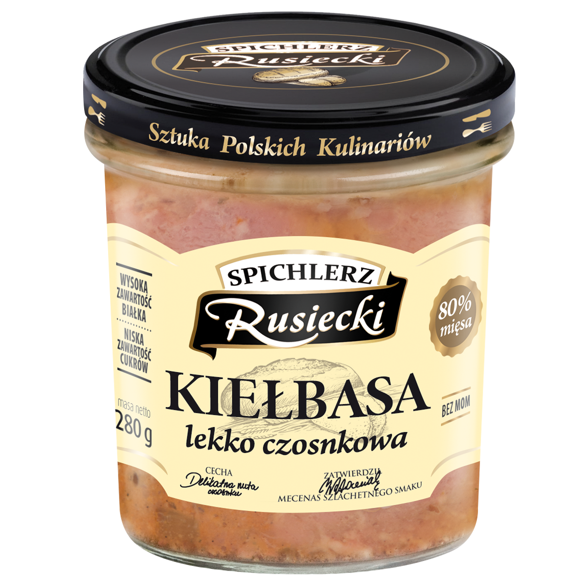 Spichlerz Rusiecki Kiełbasa Lekko Czosnkowa 280G
