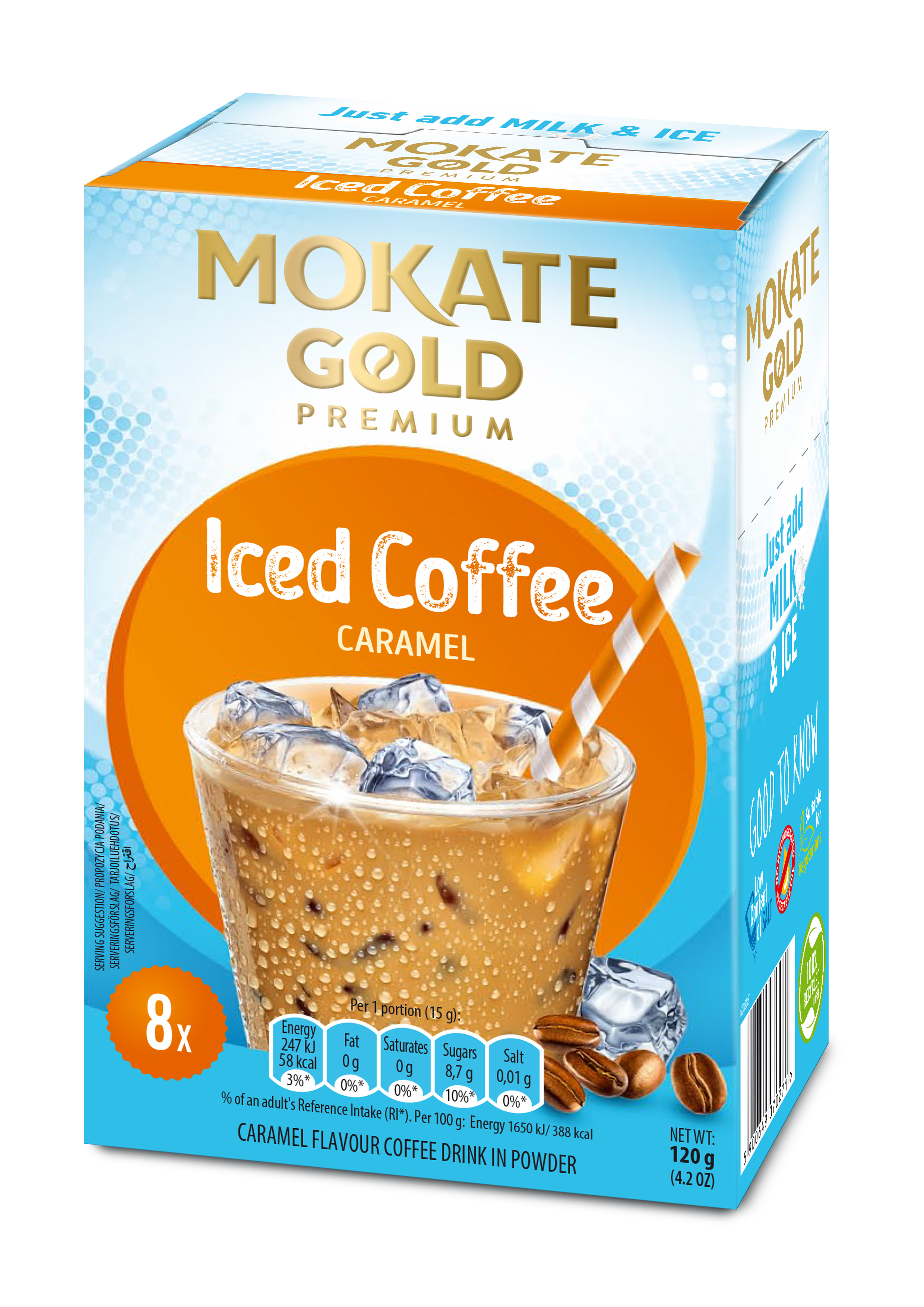 Iced Coffee Mokate Gold Premium Caramel (8 X 15G)