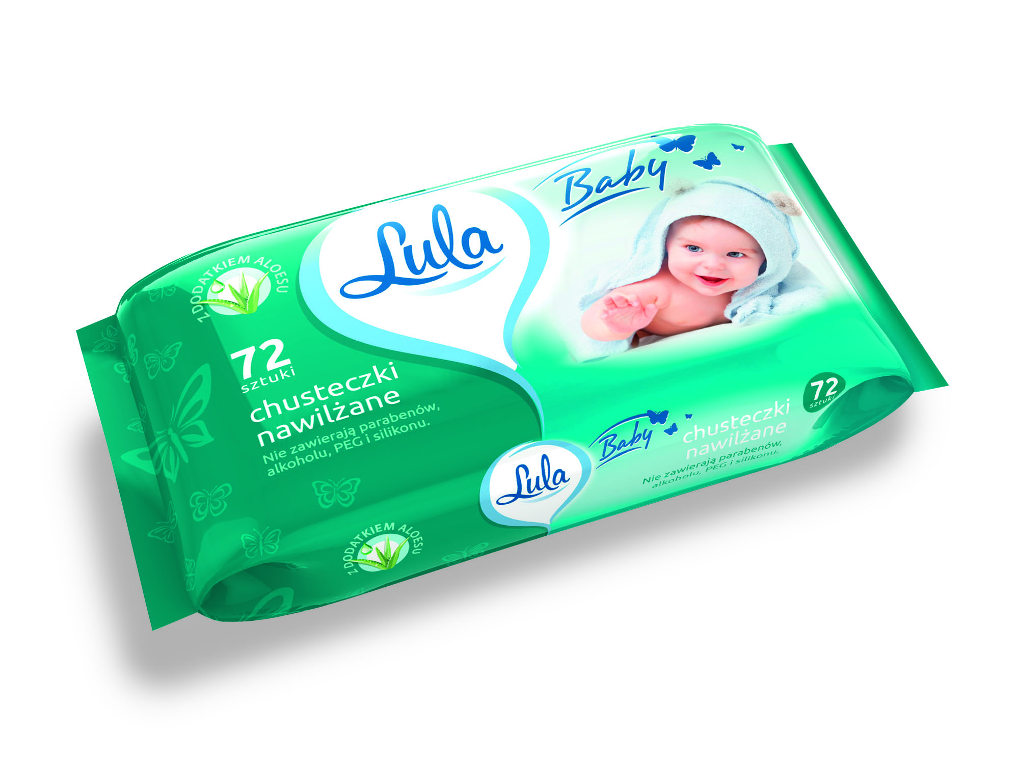 Lula Chusteczki Nawilżane Z Aloesem 72 Szt.