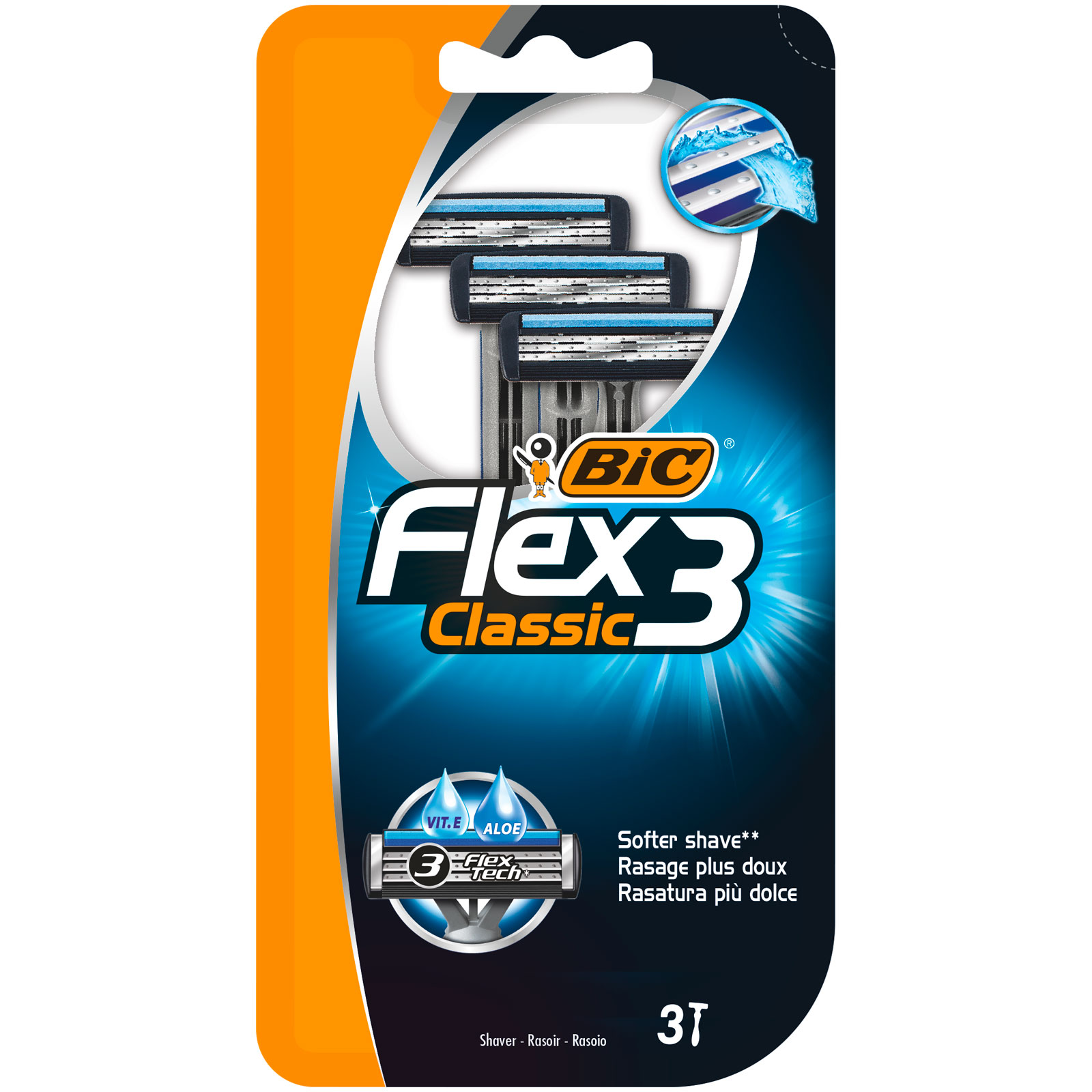 Bic Flex 3 Classic Maszynka Do Golenia Blister 3 Sztuki