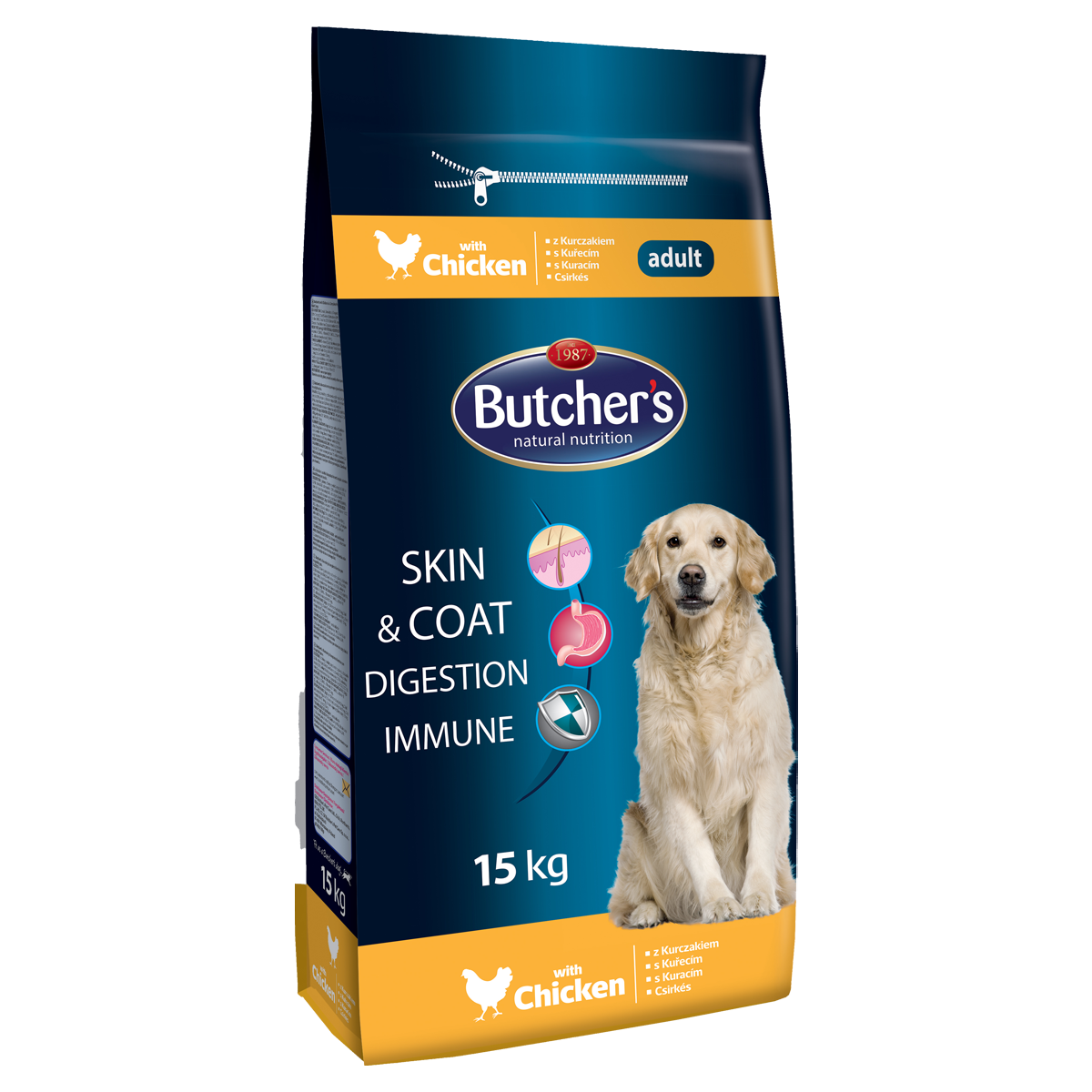 Butcher'S Dry Blue Z Kurczakiem 15Kg