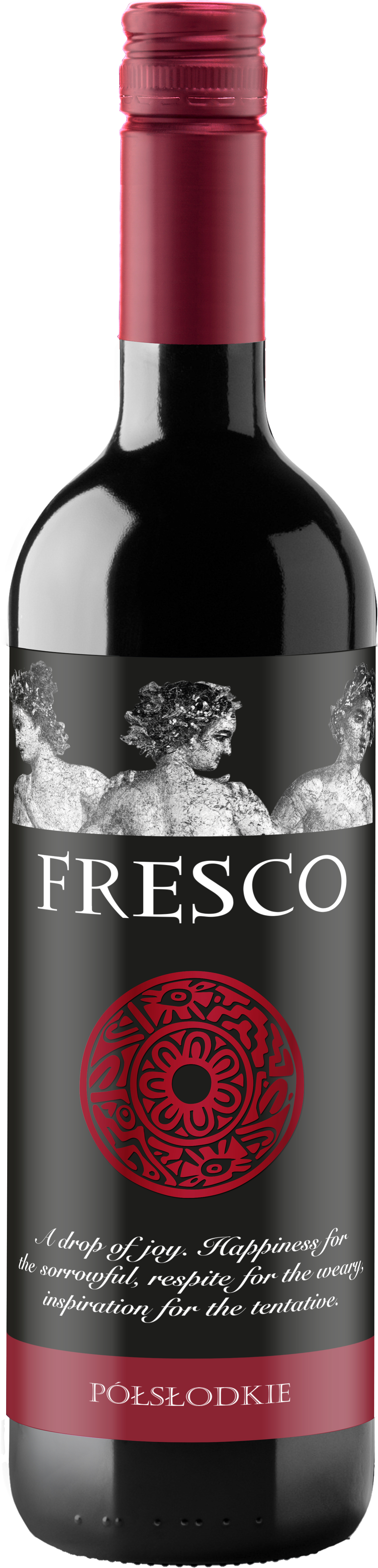 Wino Fresco Czerwone Półsłodkie 750Ml