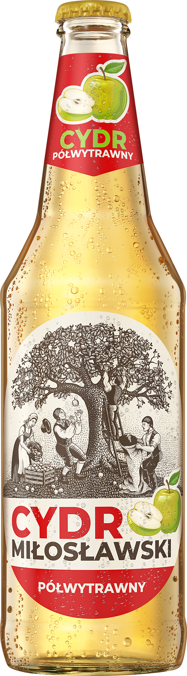 Cydr Miłosławski Półwytrawny 500 Ml Butelka Zwrotna