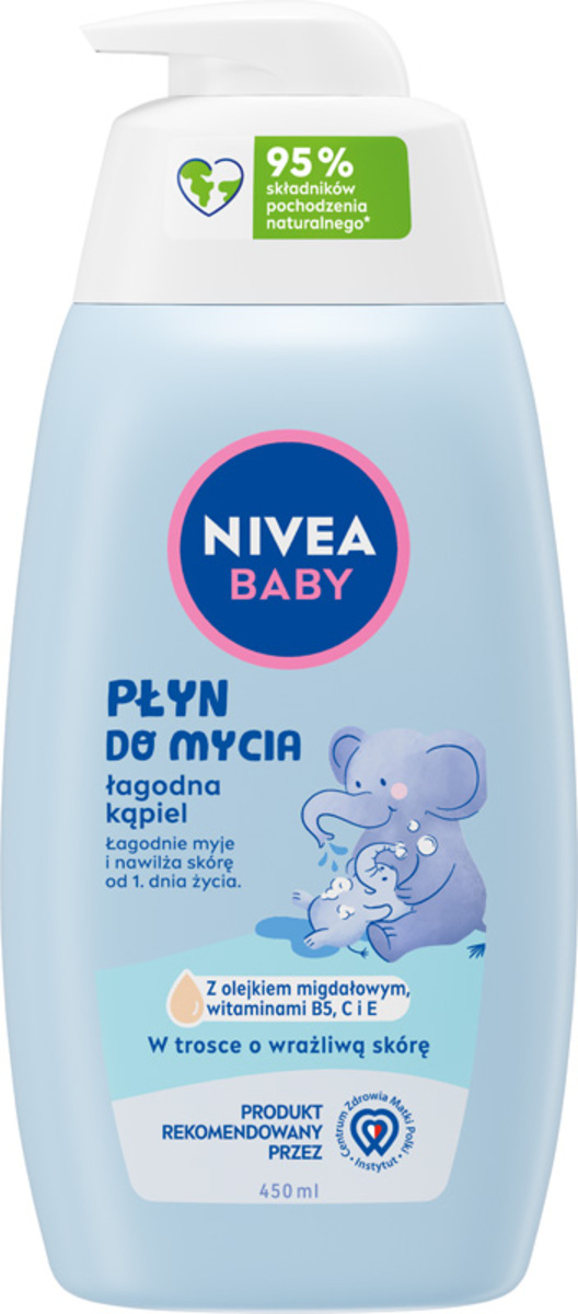 Nivea Baby Płyn Do Mycia Łagodna Kąpiel 450 Ml