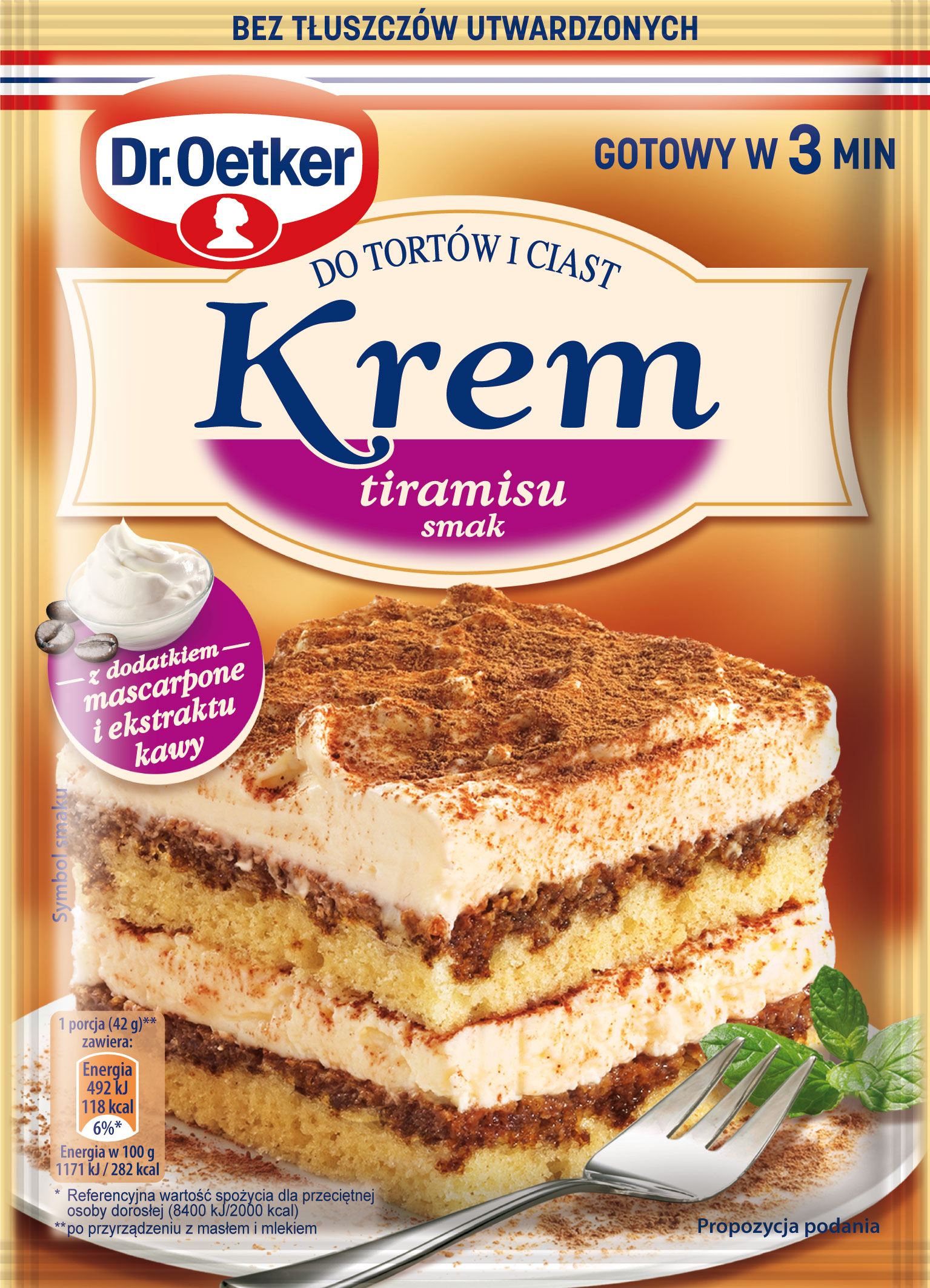 Dr. Oetker Krem Do Tortów I Ciast Smak Tiramisu 109 G