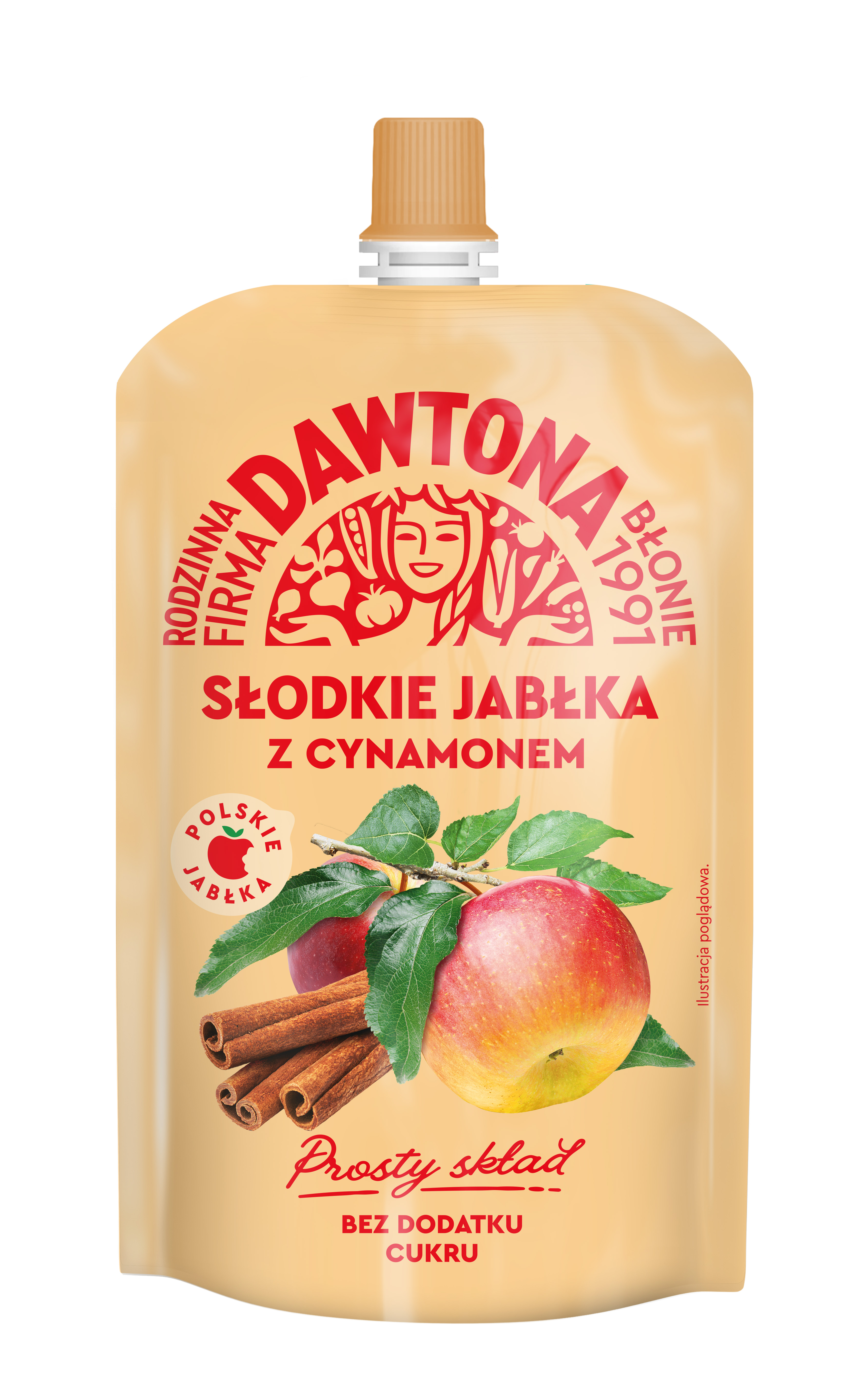 Dawtona Mus Słodkie Jabłko Z Cynamonem 180G