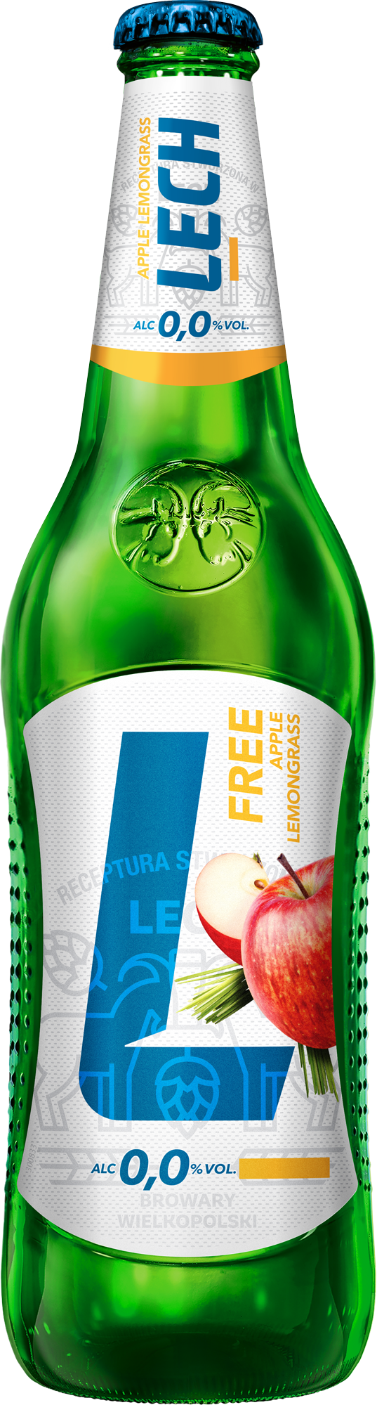 Piwo Lech Free Apple Lemongrass 0,0% Butelka Zwrotna 500Ml